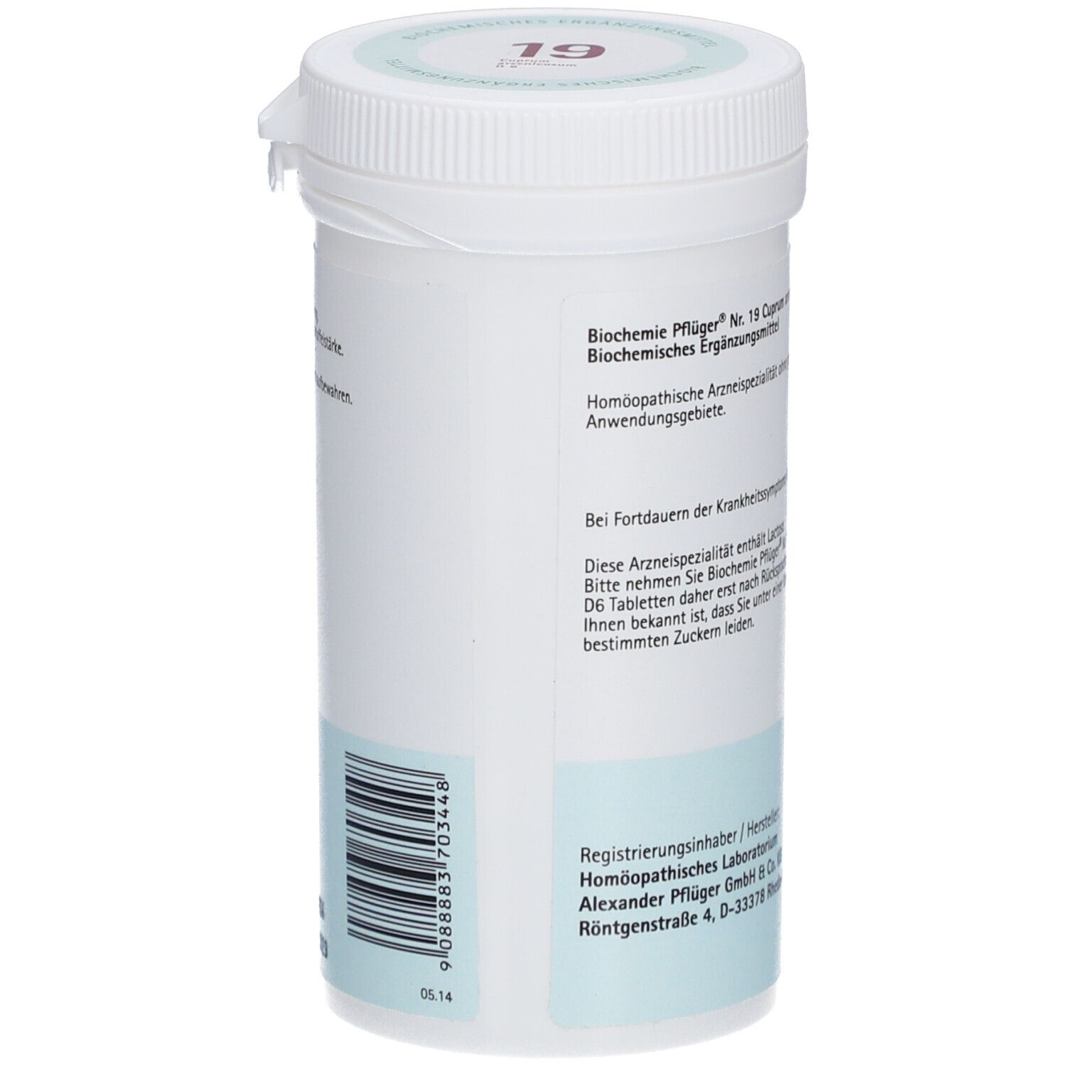 Schüßler-Salze 19 Cuprum arsenicosum D6 Tabletten