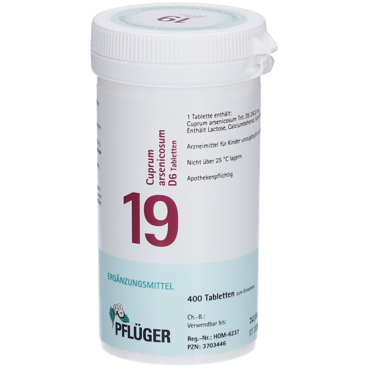Schüßler-Salze 19 Cuprum arsenicosum D6 Tabletten