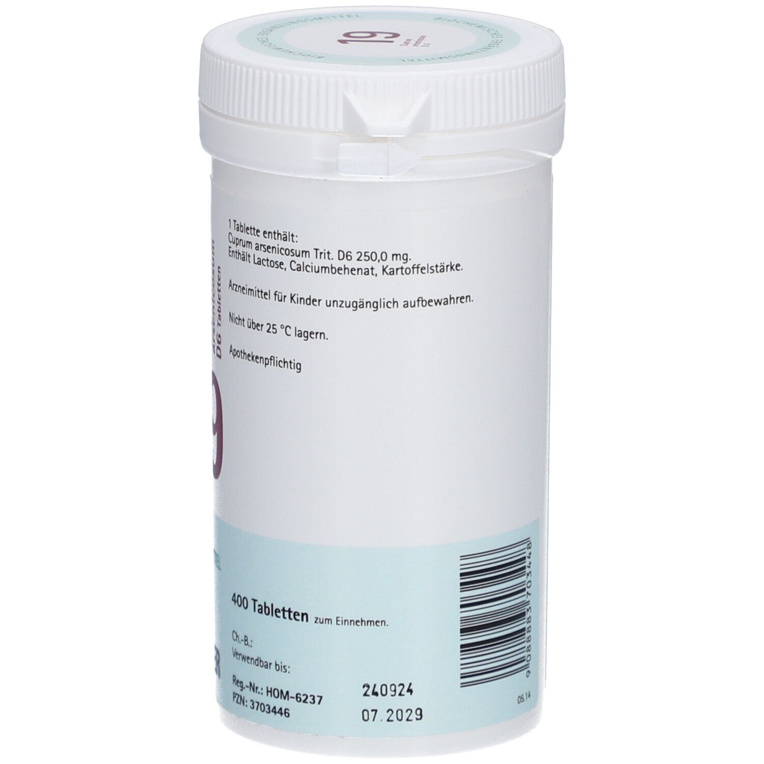 Schüßler-Salze 19 Cuprum arsenicosum D6 Tabletten