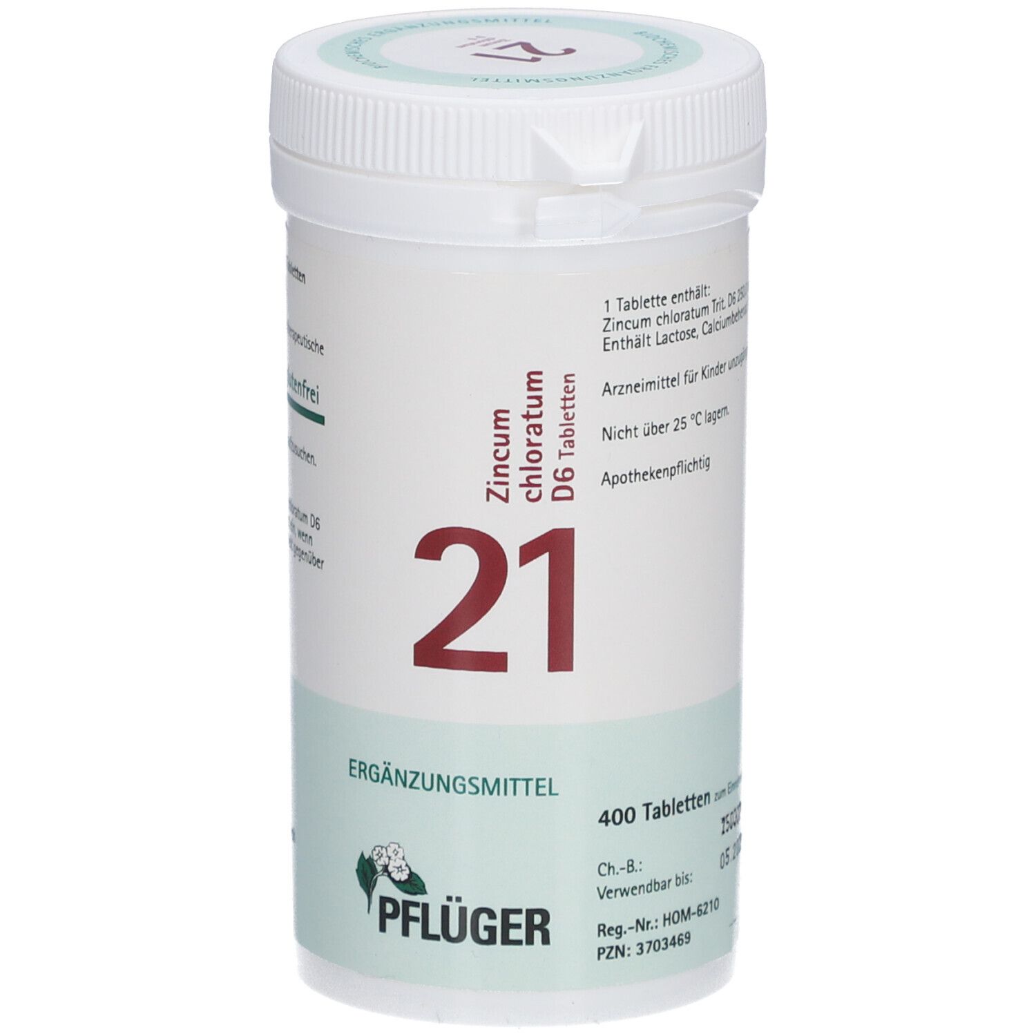 Schüßler-Salze 21 Zincum chloratum D6 Tabletten