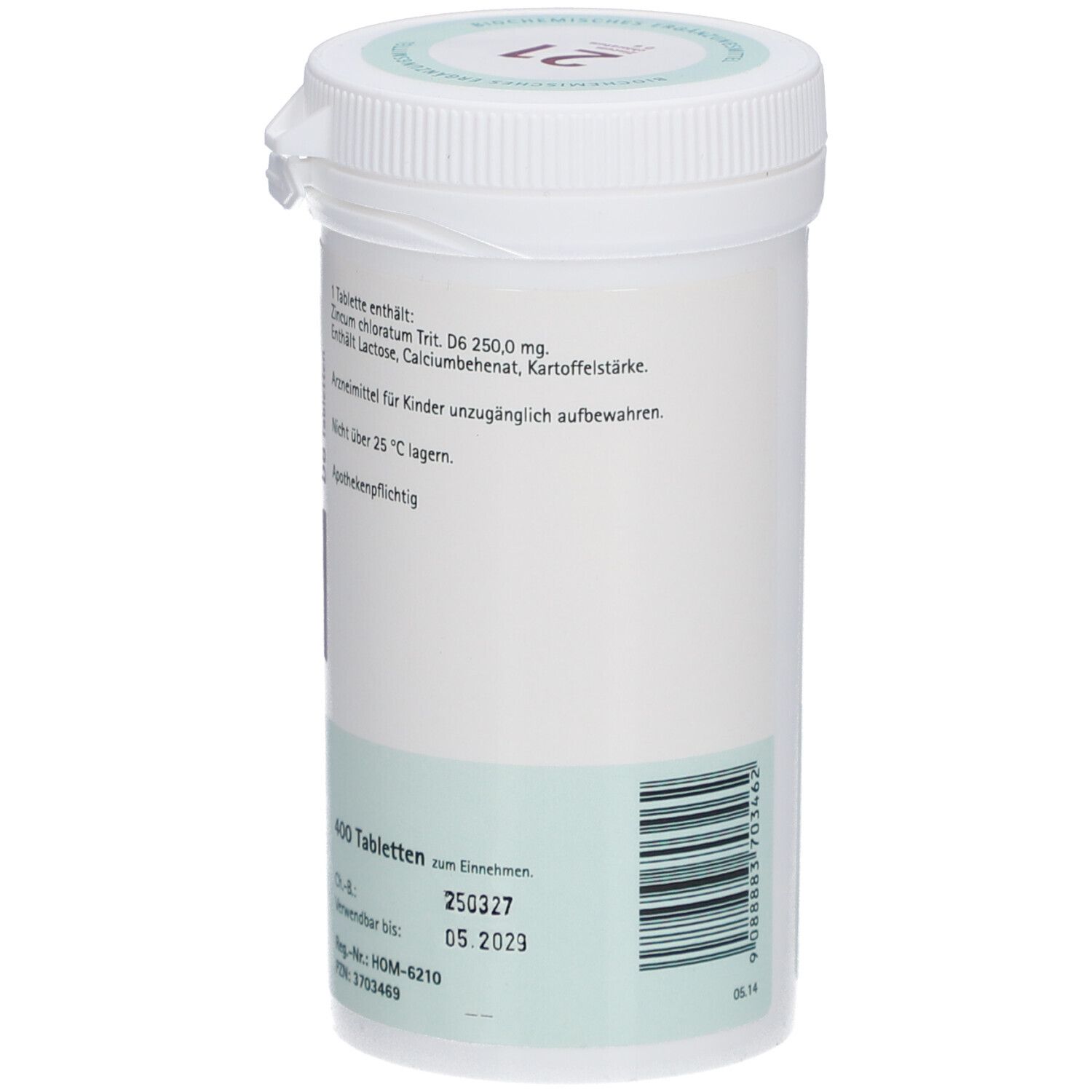 Schüßler-Salze 21 Zincum chloratum D6 Tabletten