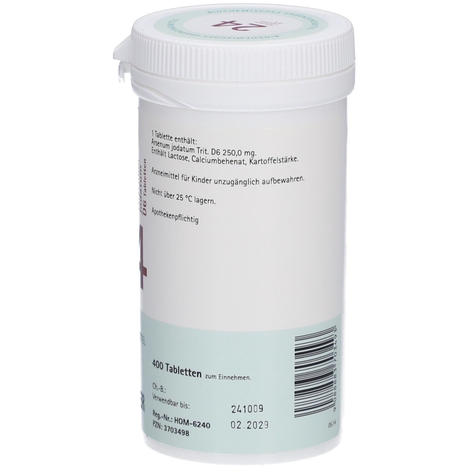 Schüßler-Salze 24 Arsenum jodatum D6 Tabletten