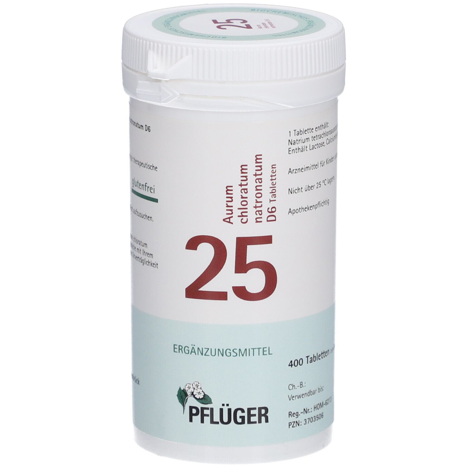 Schüßler-Salze 25 Aurum chloratum natronatum D6 Tabletten