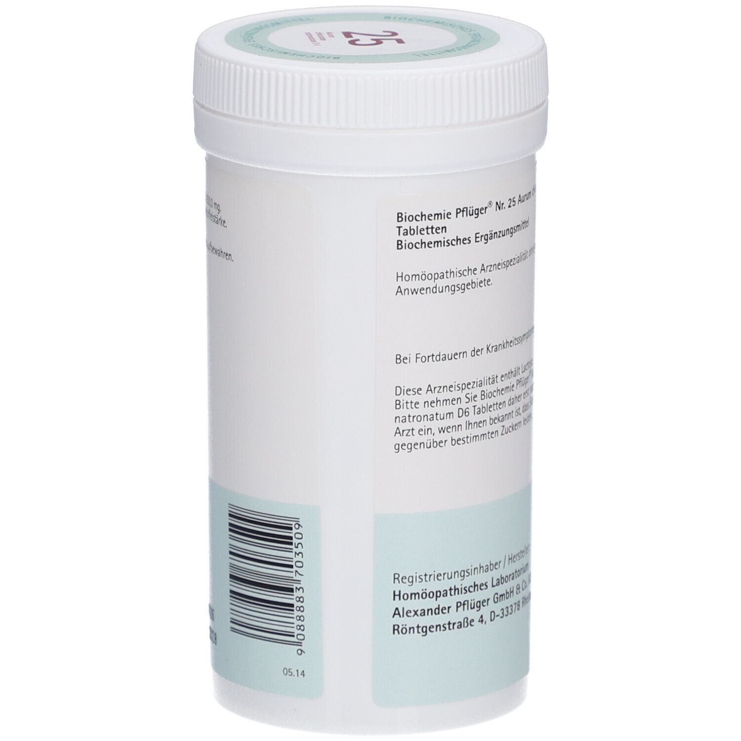 Schüßler-Salze 25 Aurum chloratum natronatum D6 Tabletten