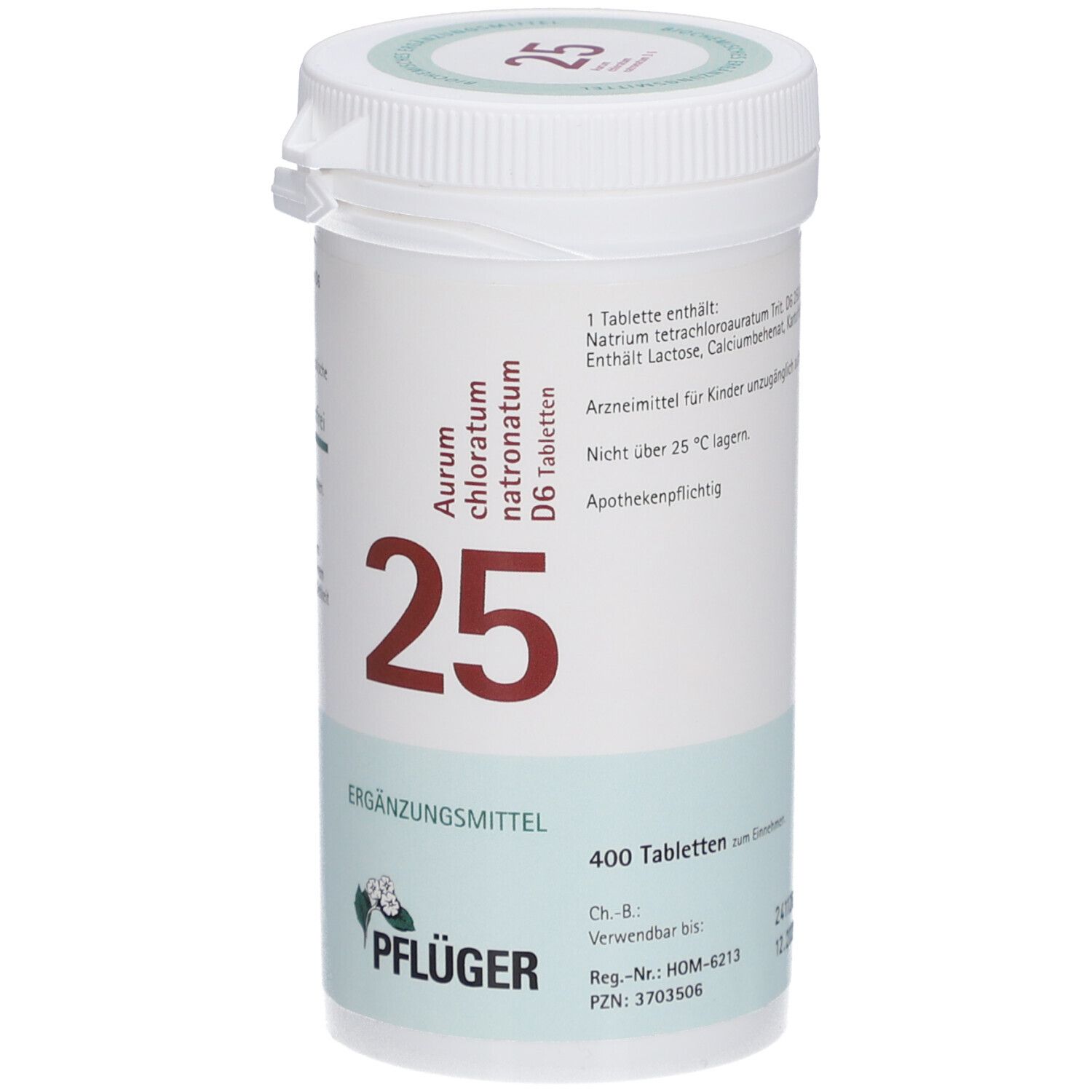 Schüßler-Salze 25 Aurum chloratum natronatum D6 Tabletten