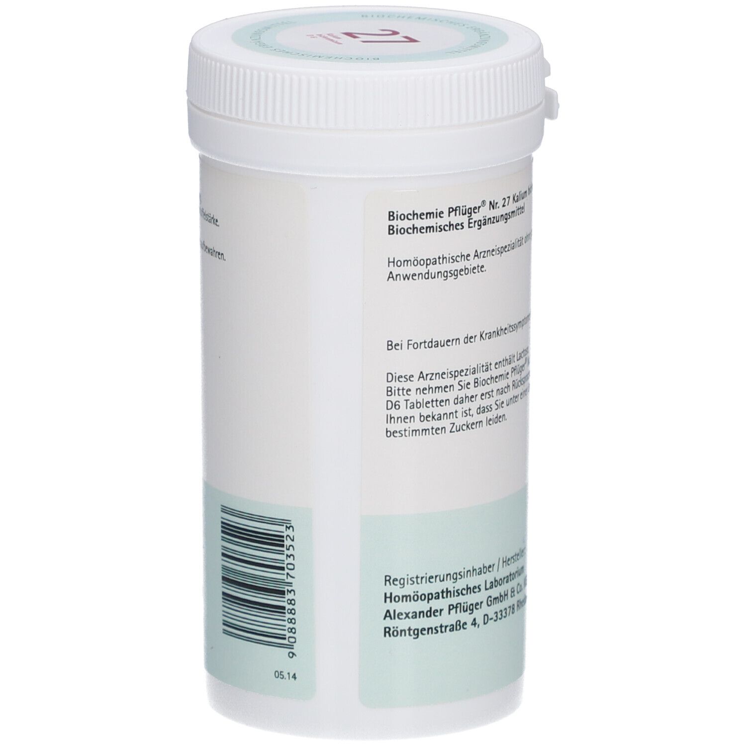 Schüßler-Salze 27 Kalium bichromicum D6 Tabletten