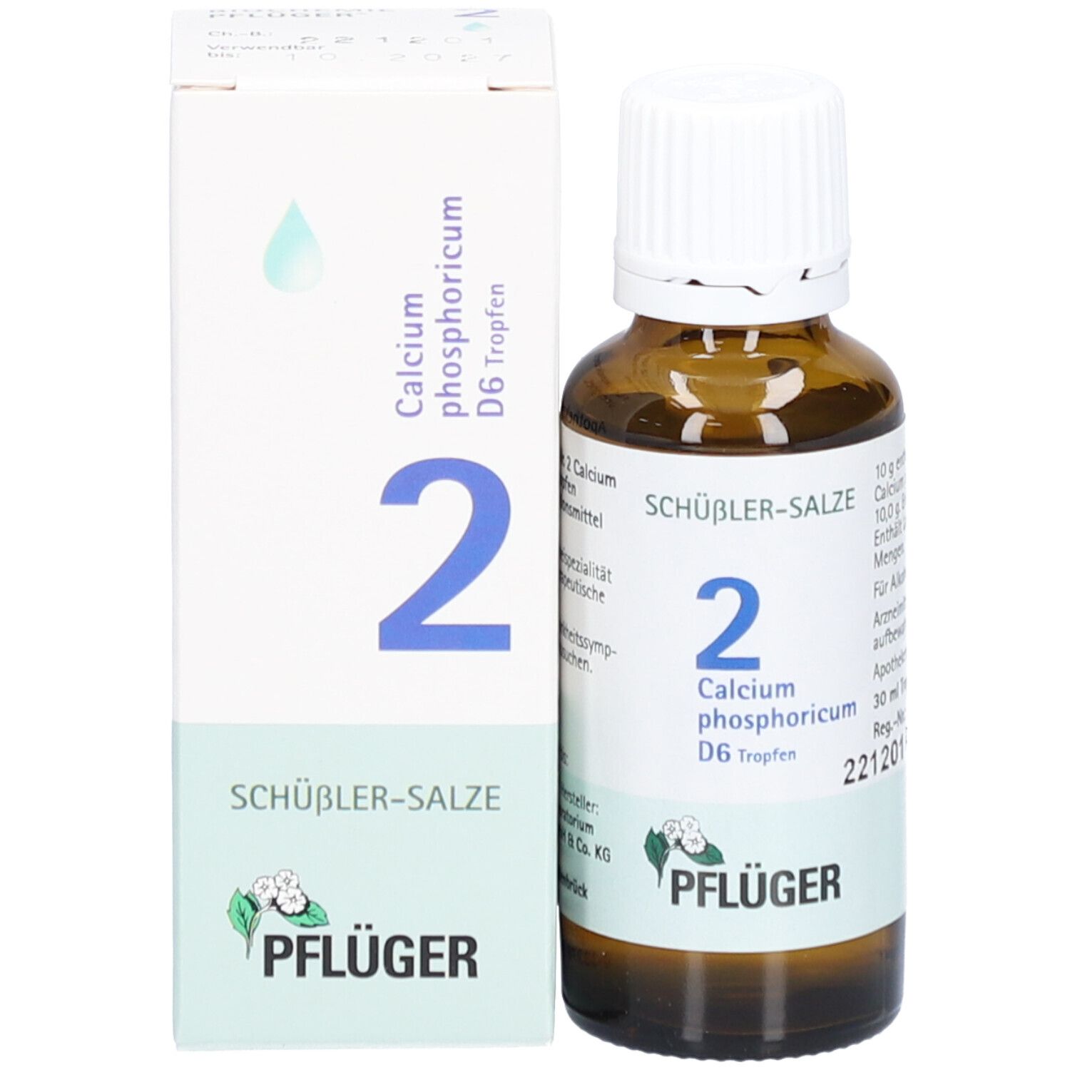 Schüßler-Salze 2 Calcium phosphoricum D6 Tropfen