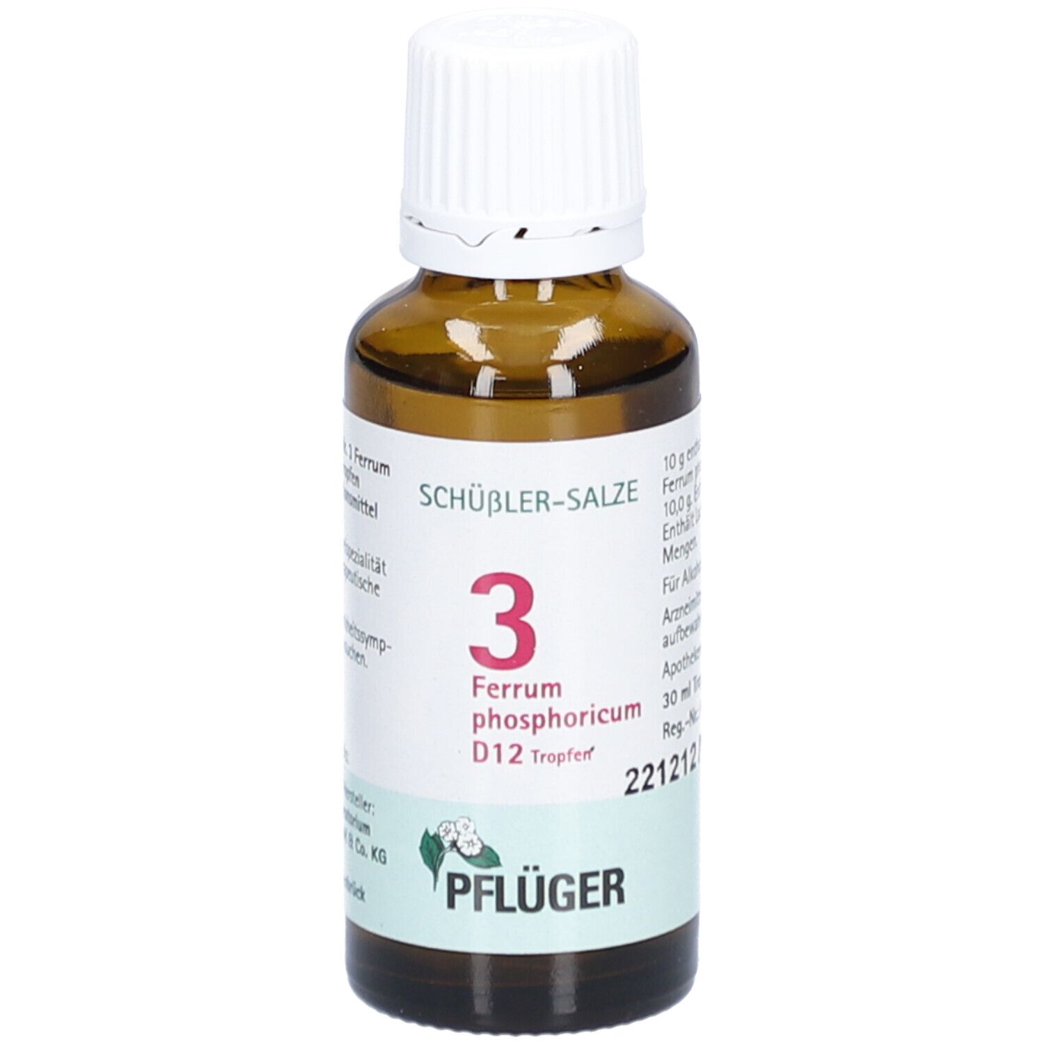 Schüßler-Salze 3 Ferrum phosphoricum D12 Tropfen