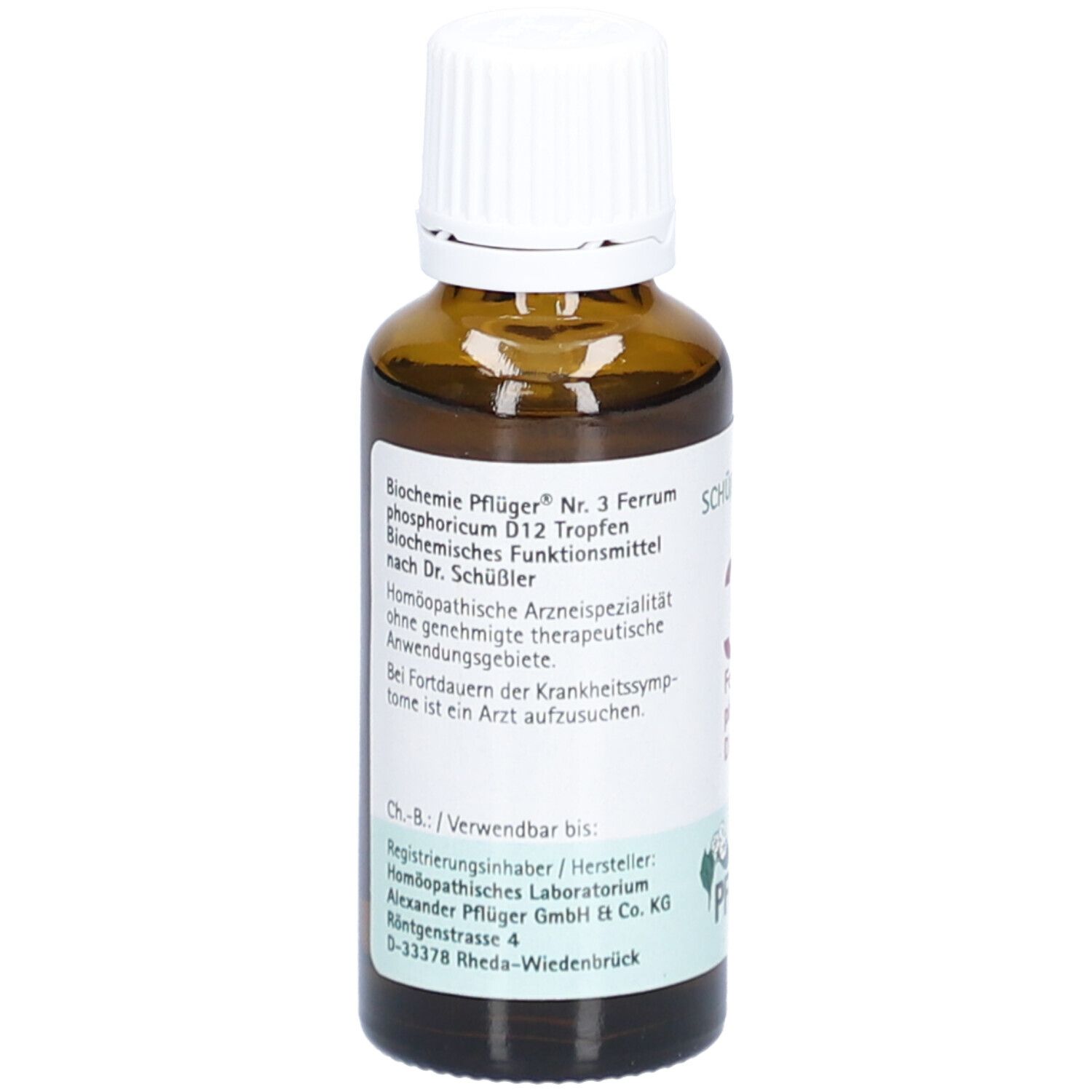 Schüßler-Salze 3 Ferrum phosphoricum D12 Tropfen