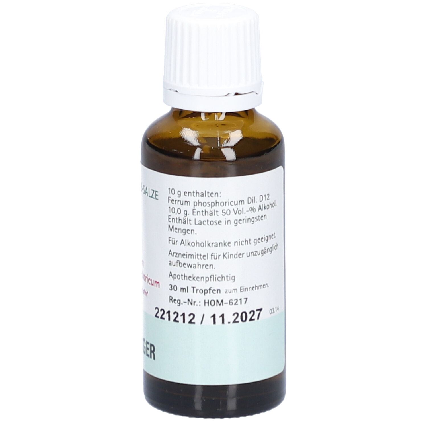Schüßler-Salze 3 Ferrum phosphoricum D12 Tropfen