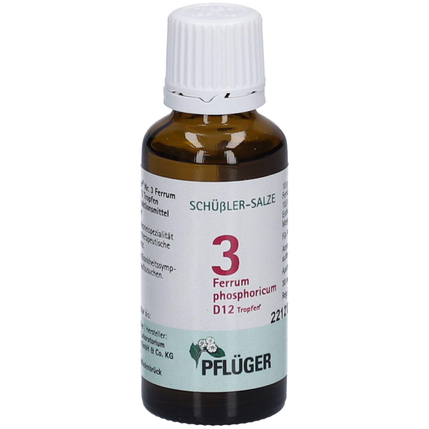 Schüßler-Salze 3 Ferrum phosphoricum D12 Tropfen