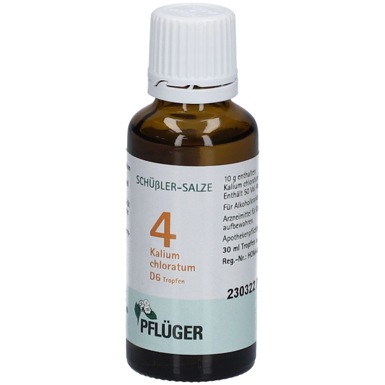 Schüßler-Salze 4 Kalium chloratum D6 Tropfen