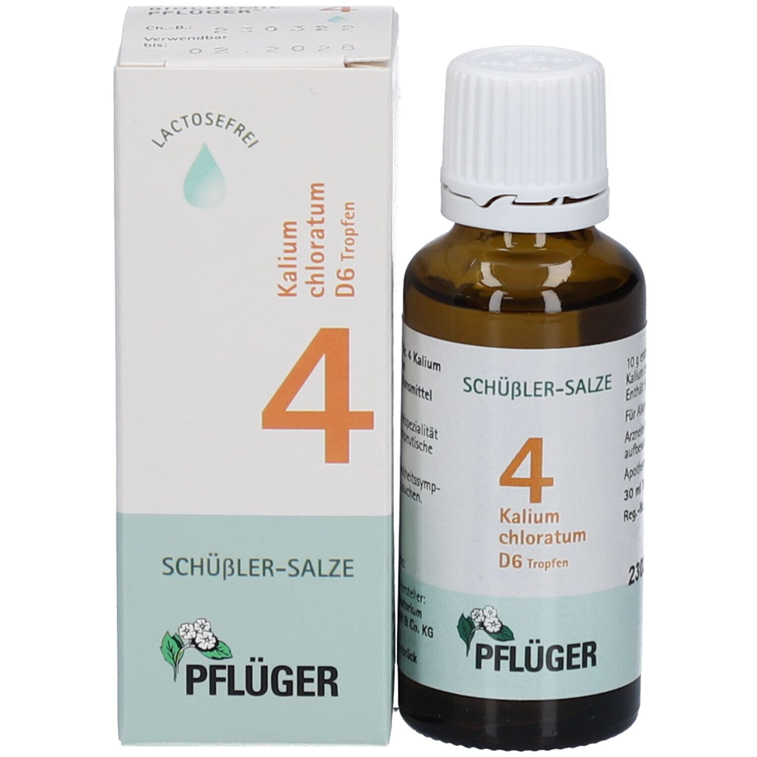 Schüßler-Salze 4 Kalium chloratum D6 Tropfen