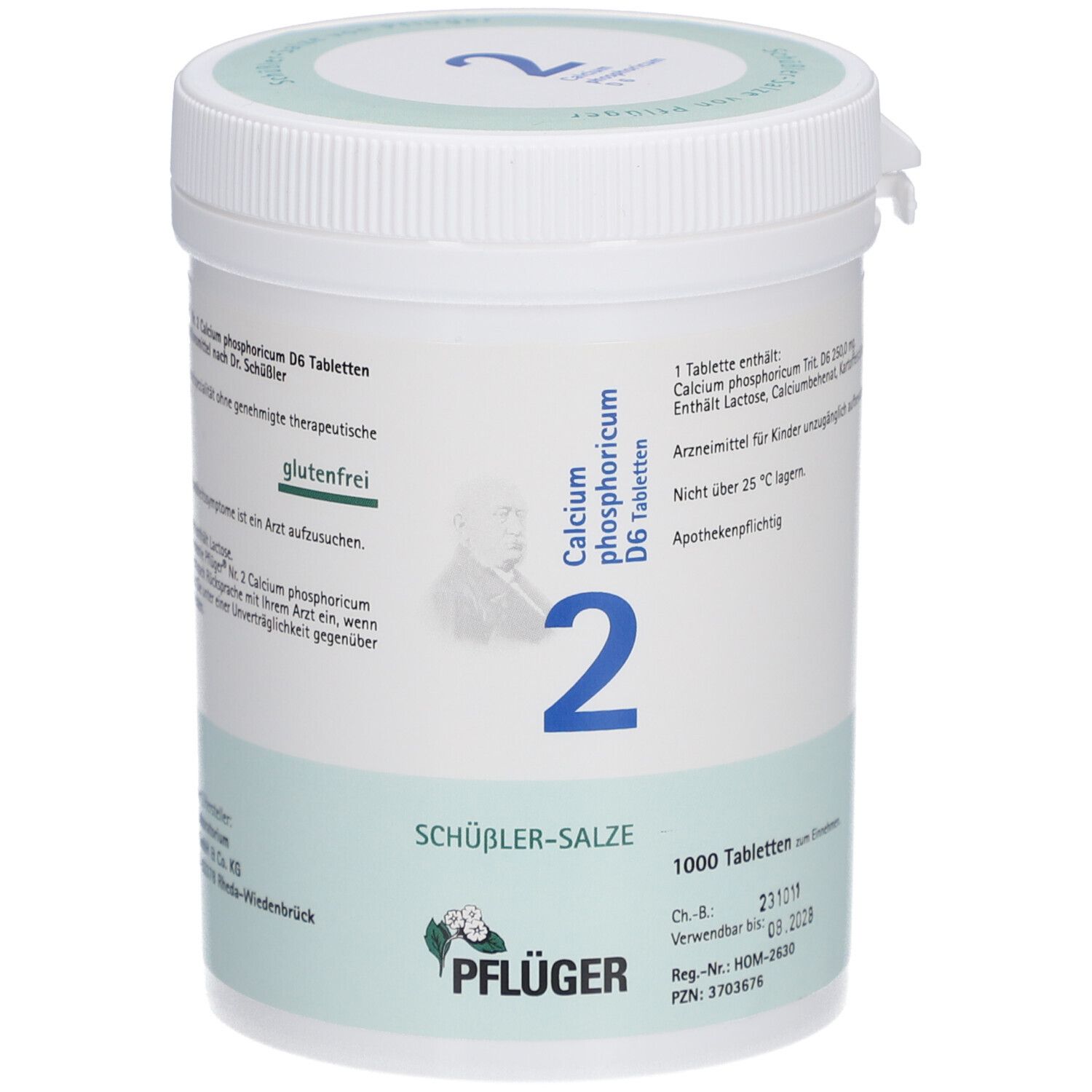 Schüßler-Salze 2 Calcium phosphoricum D6 Tabletten