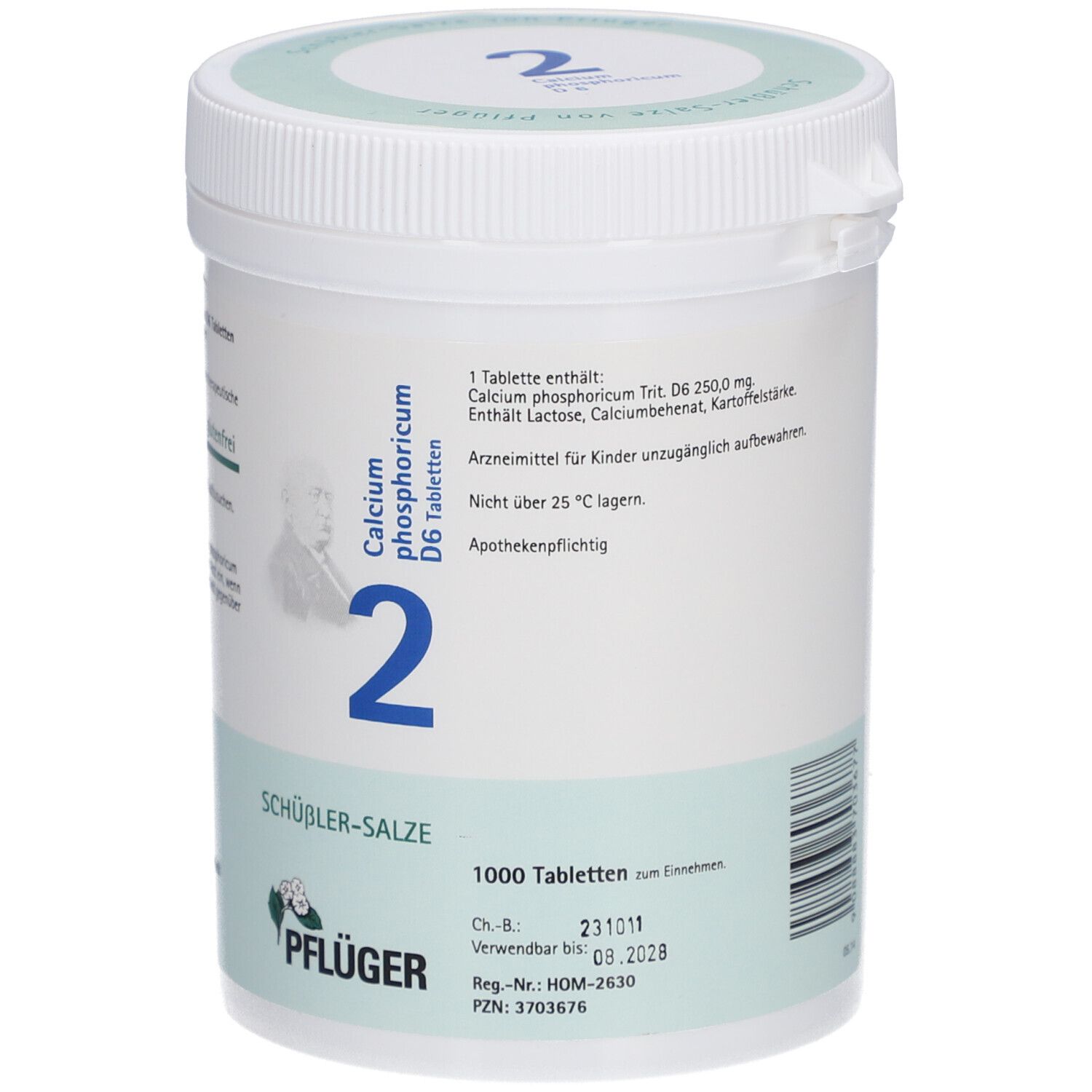 Schüßler-Salze 2 Calcium phosphoricum D6 Tabletten