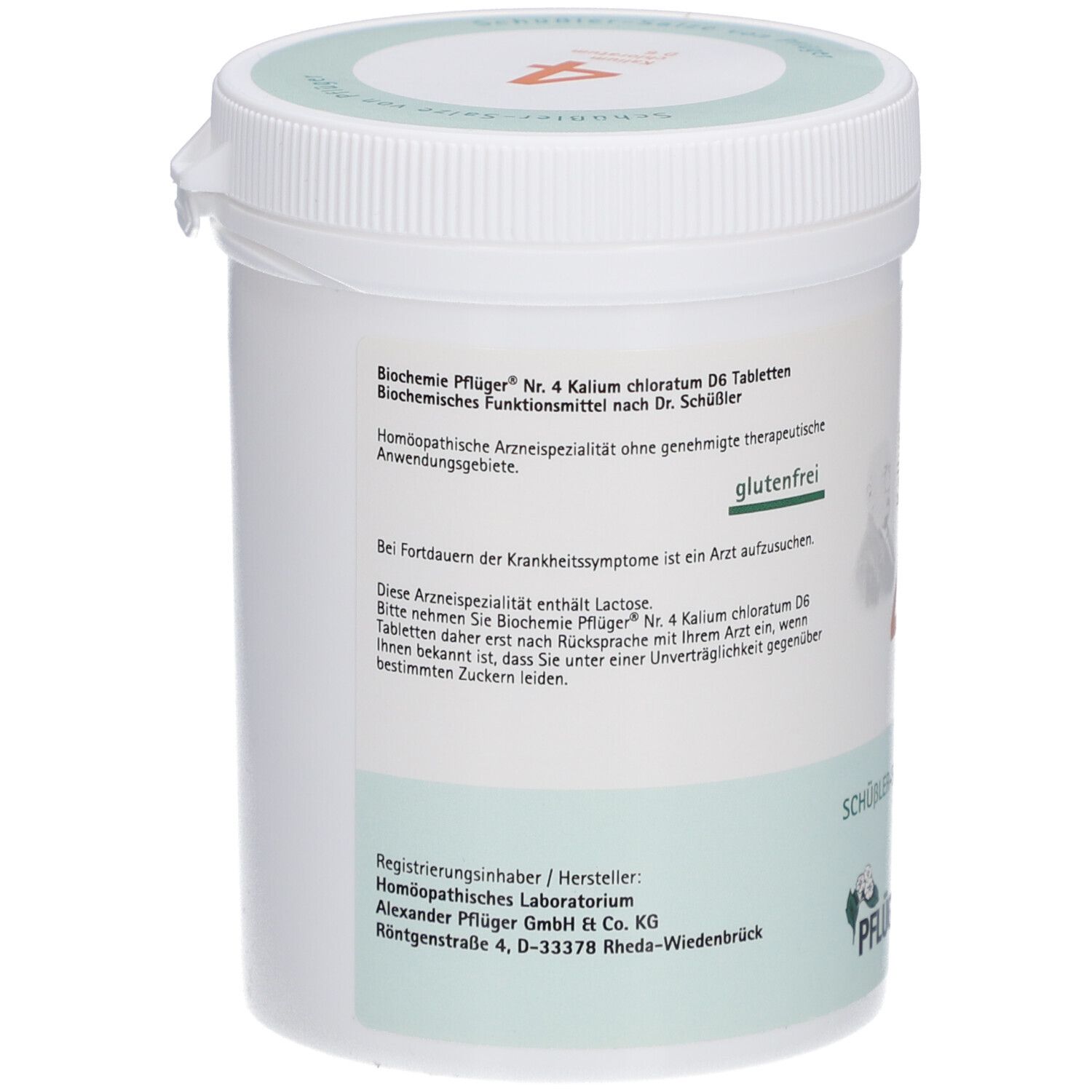 Schüßler-Salze 4 Kalium chloratum D6 Tabletten