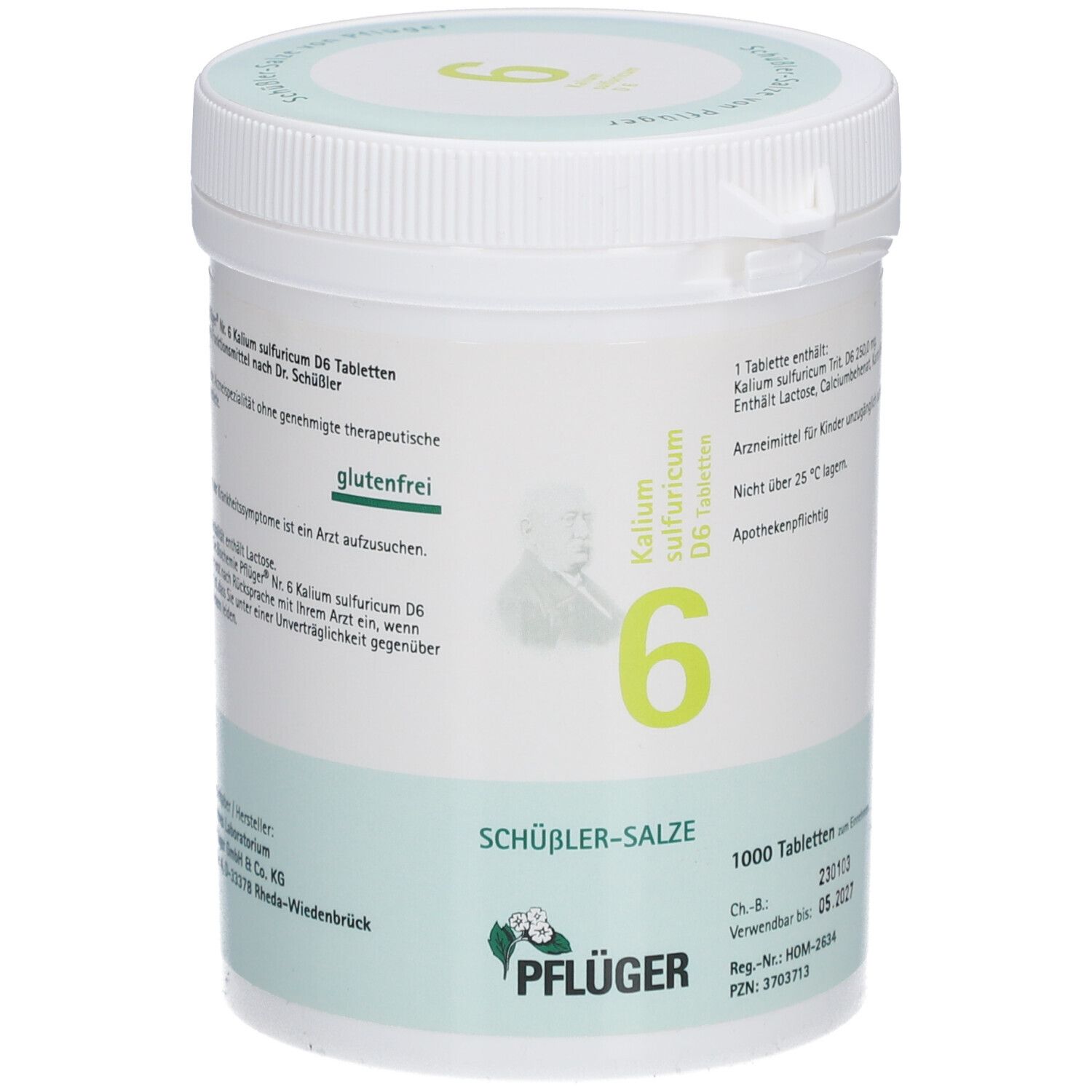 Schüßler-Salze 6 Kalium sulfuricum D6 Tabletten