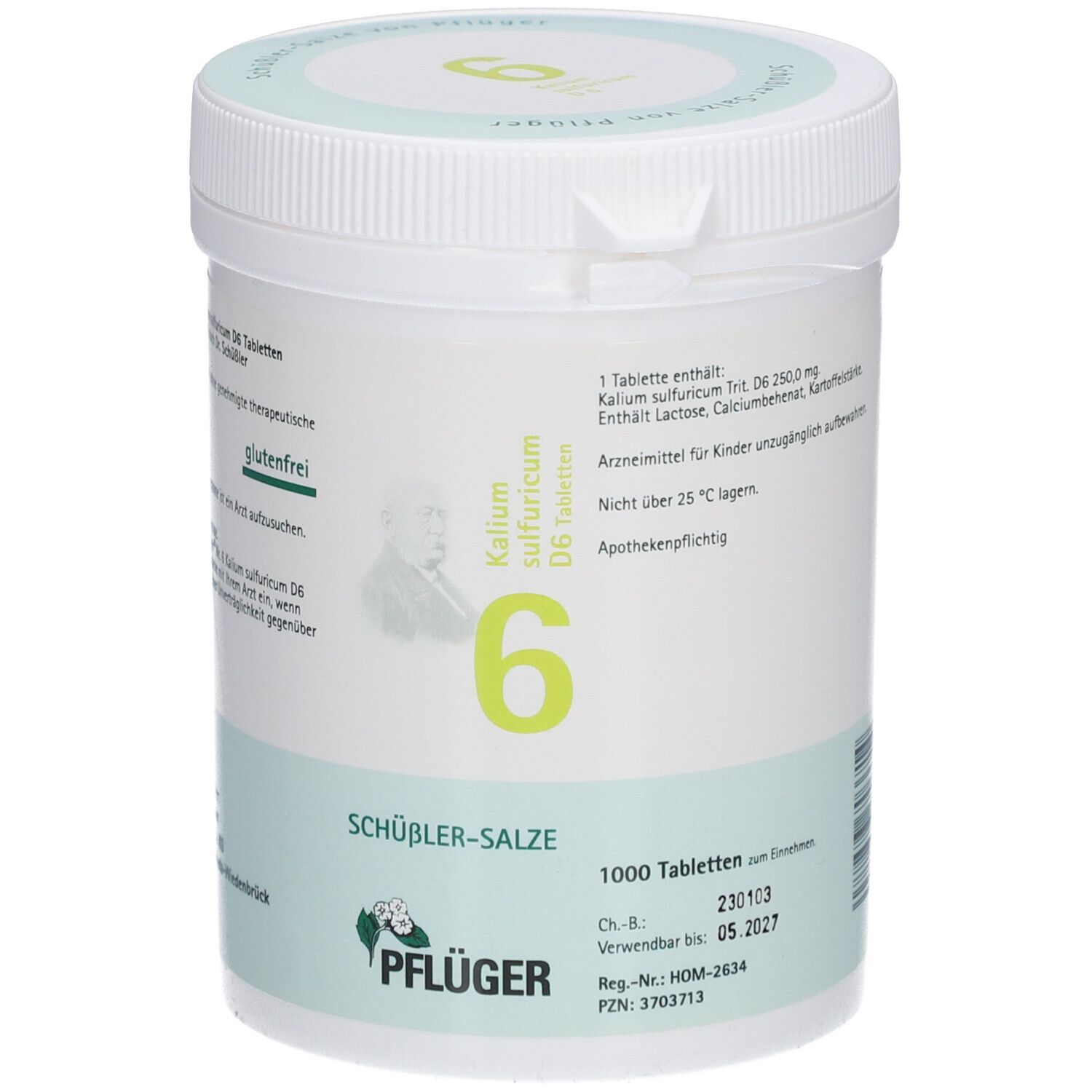 Schüßler-Salze 6 Kalium sulfuricum D6 Tabletten