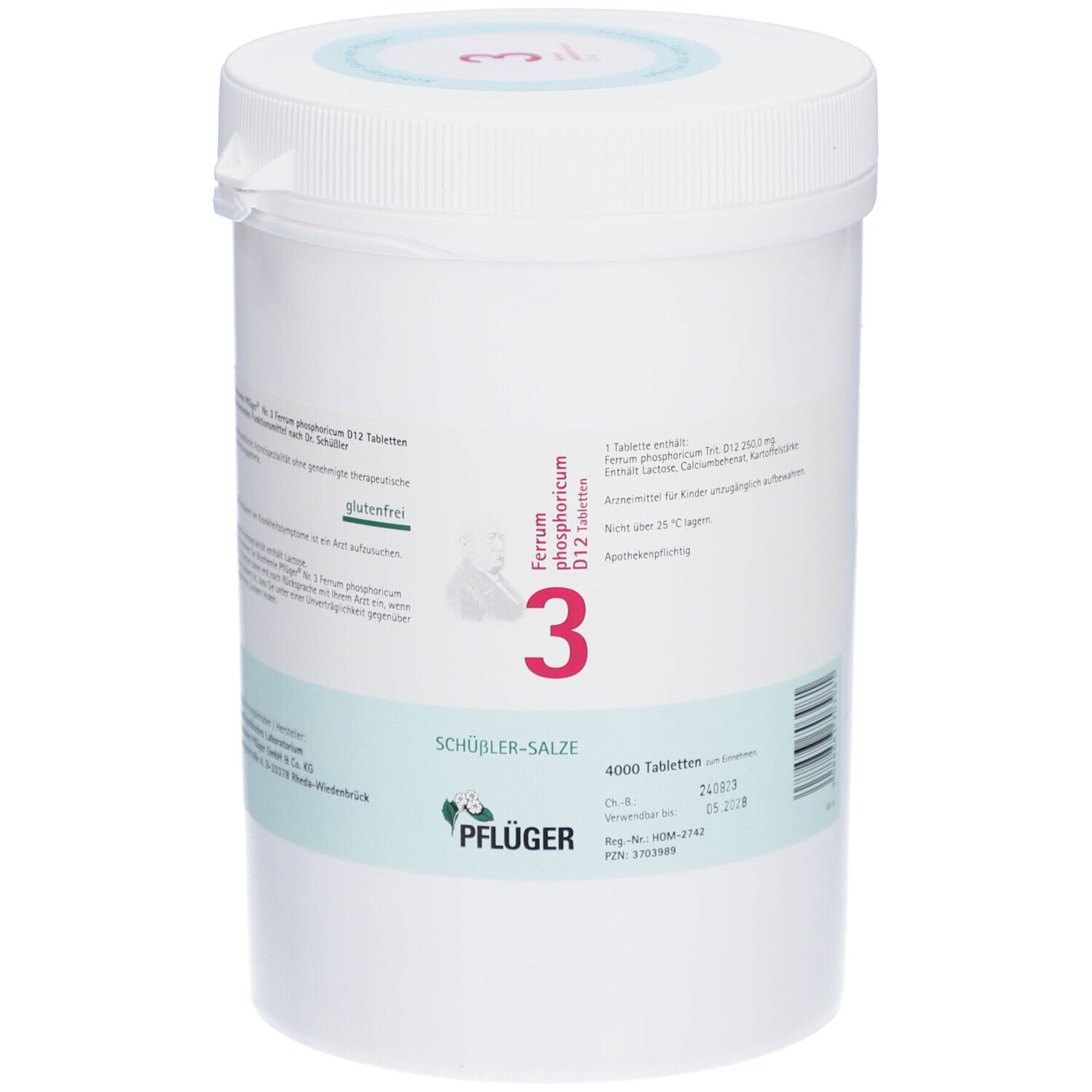 Schüßler-Salze 3 Ferrum phosphoricum D12 Tabletten