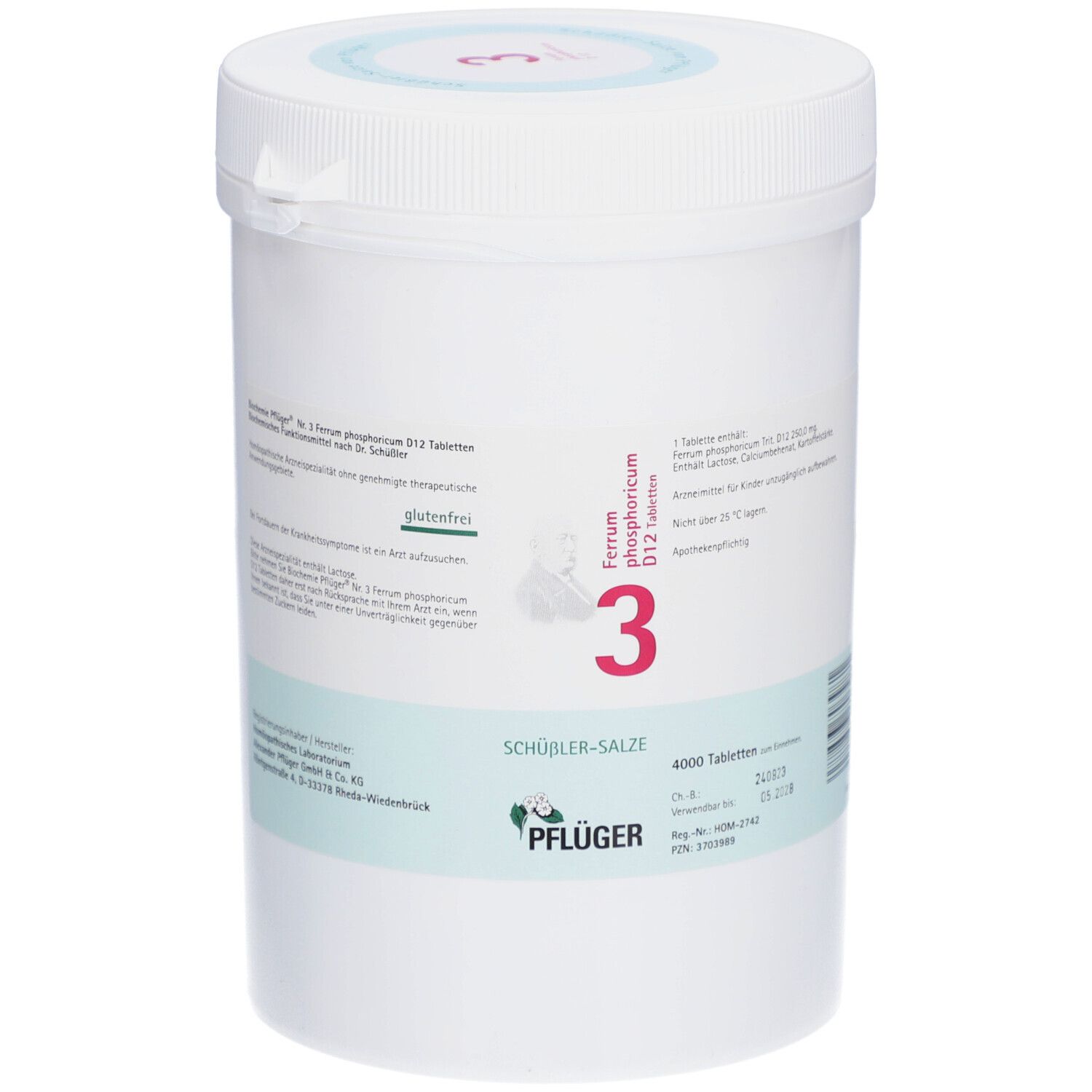 Schüßler-Salze 3 Ferrum phosphoricum D12 Tabletten