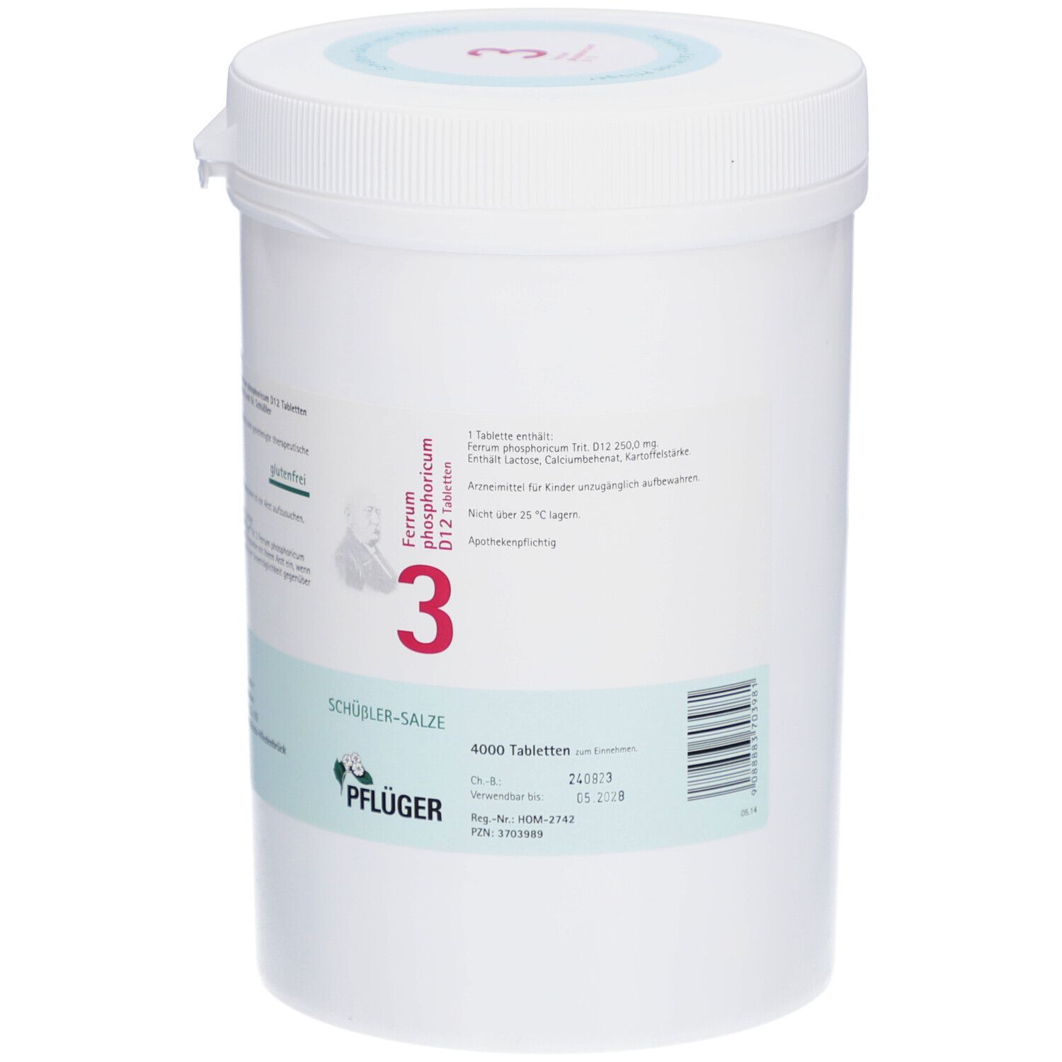 Schüßler-Salze 3 Ferrum phosphoricum D12 Tabletten