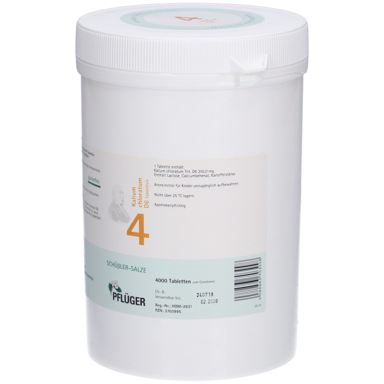 Schüßler-Salze 4 Kalium chloratum D6 Tropfen