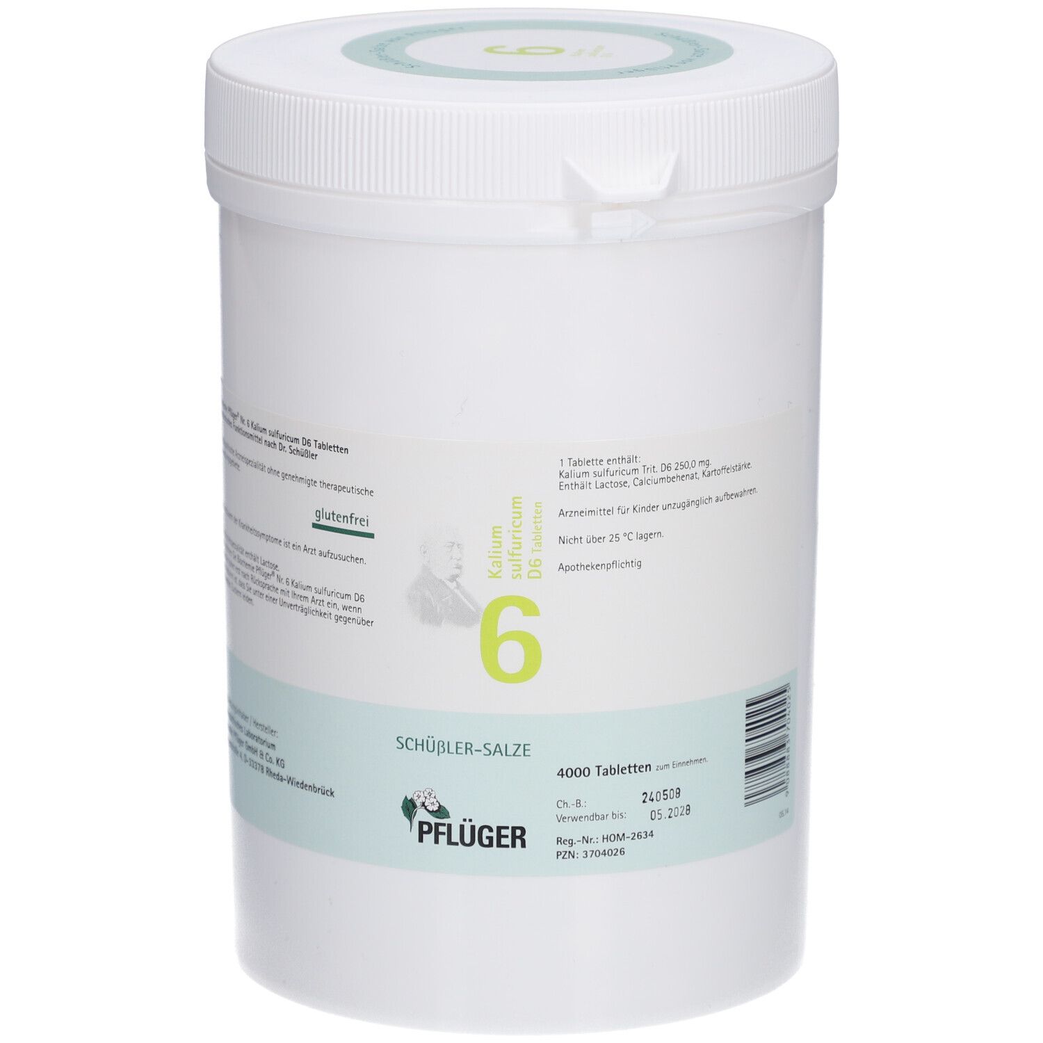 Schüßler-Salze 6 Kalium sulfuricum D6 Tabletten