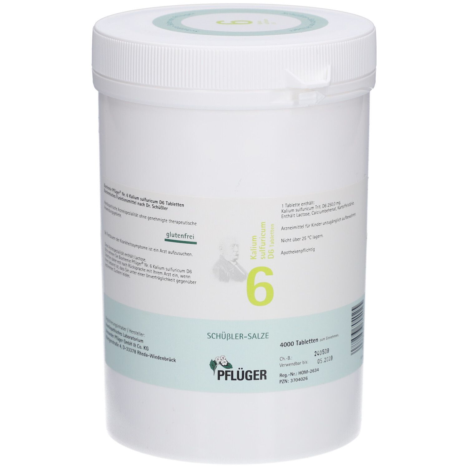 Schüßler-Salze 6 Kalium sulfuricum D6 Tabletten