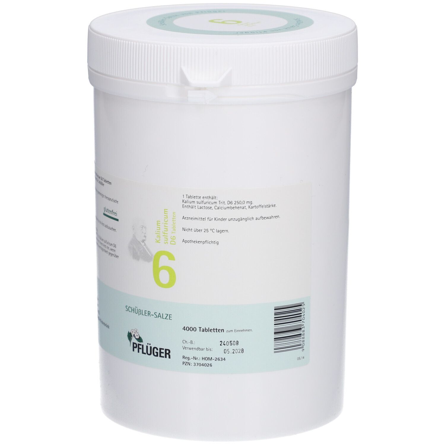 Schüßler-Salze 6 Kalium sulfuricum D6 Tabletten