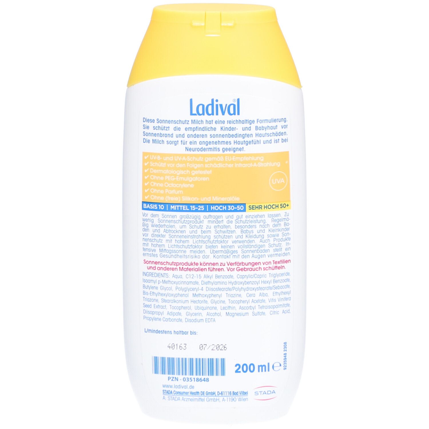 Ladival® Für Kinder Sonnenschutz Milch LSF 50+