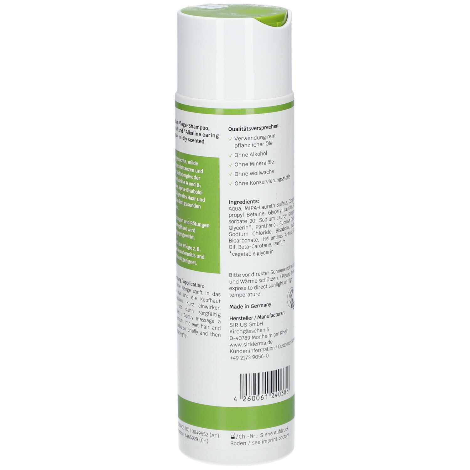 SIRIDERMA Pflege Shampoo