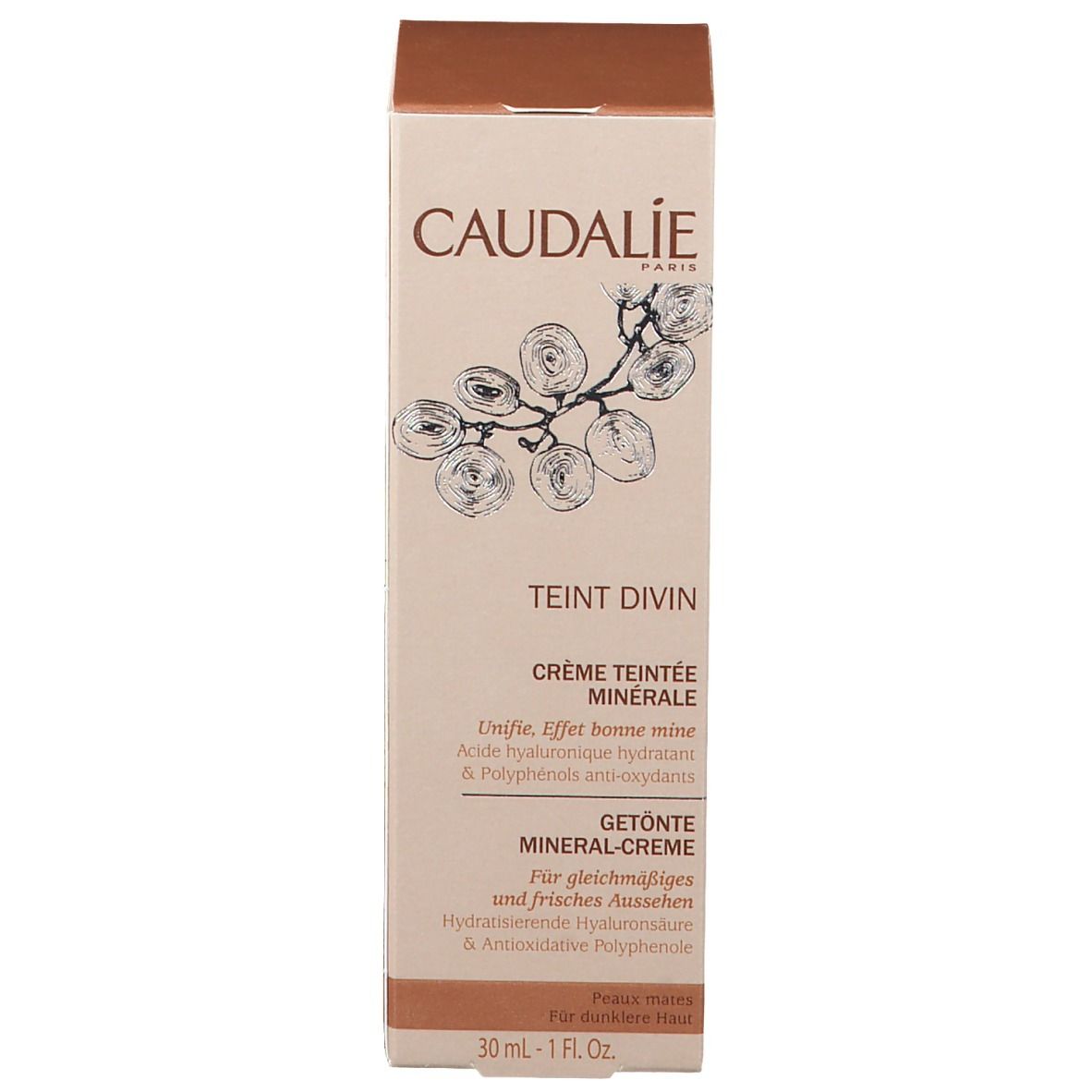CAUDALIE TEINT DIVIN CRÈME TEINTÉE MINÉRALE