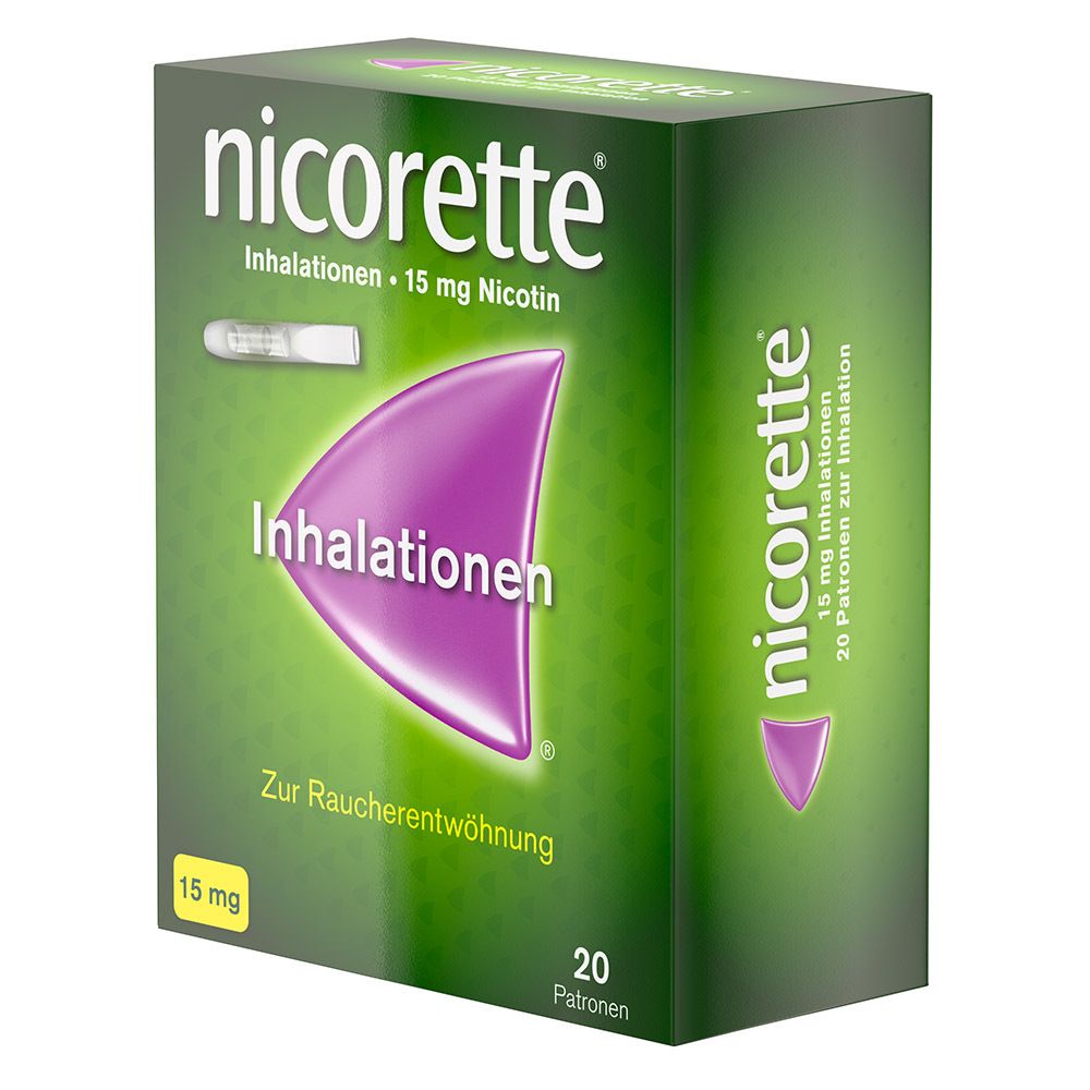 Nicorette Inhaler zur Raucherentwöhnung - mit 15 mg Nikotin 20 stk