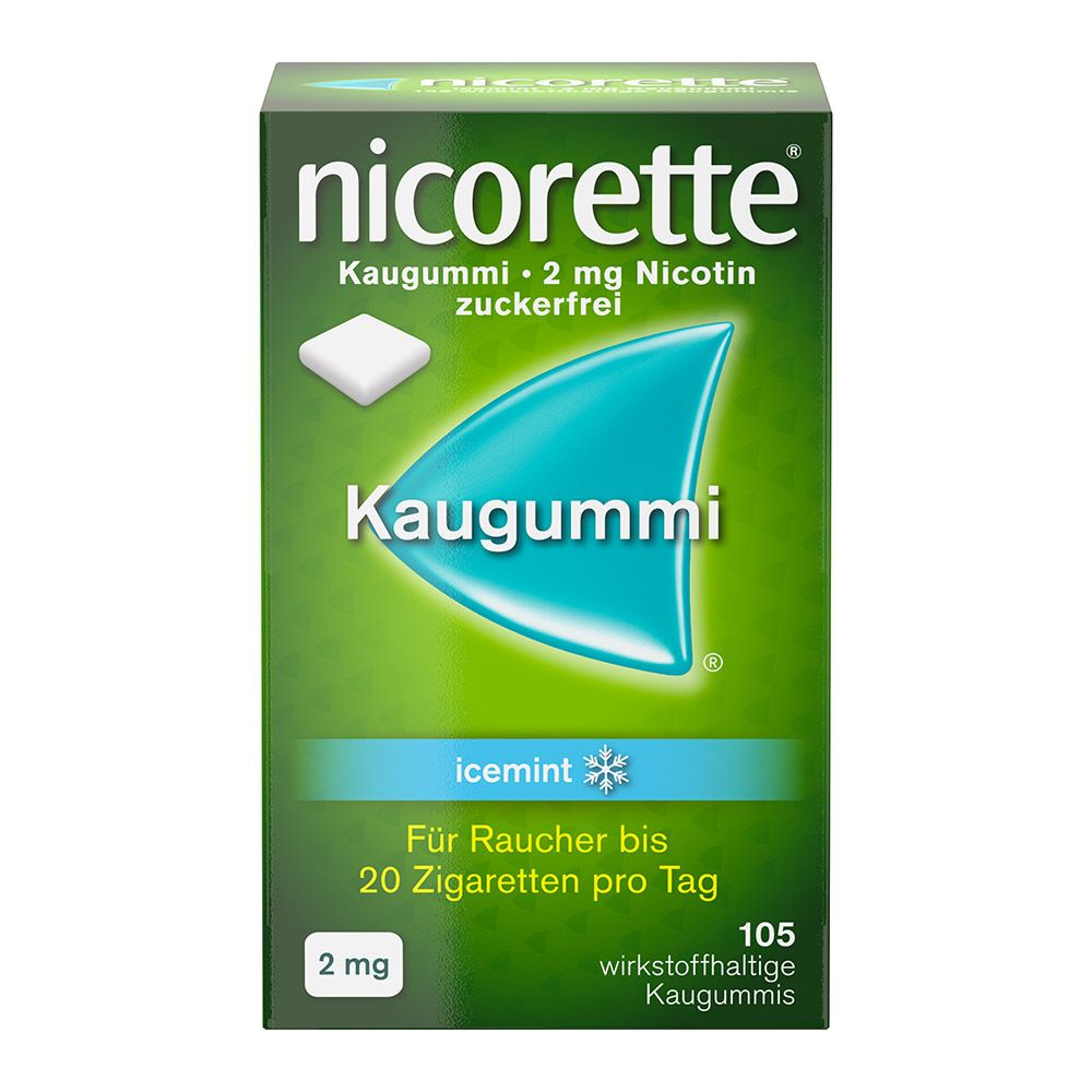 nicorette® Kaugummi icemint mit 2 mg Nikotin