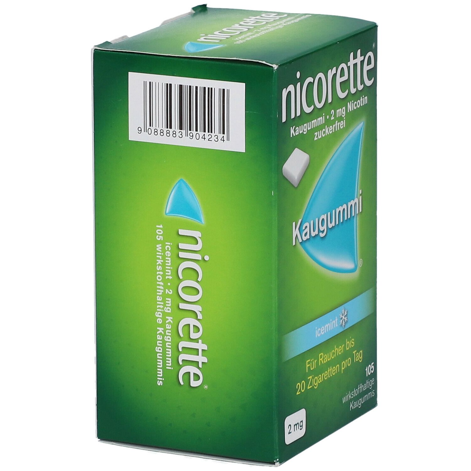 nicorette® Kaugummi icemint mit 2 mg Nikotin