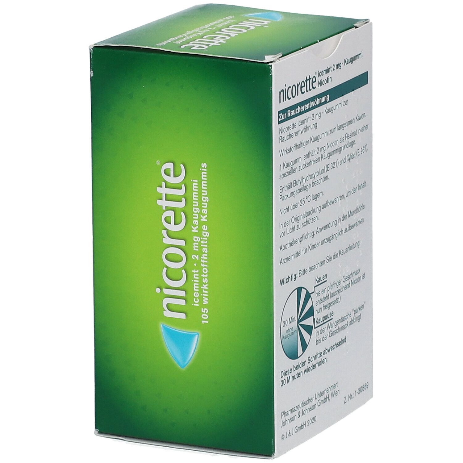 nicorette® Kaugummi icemint mit 2 mg Nikotin