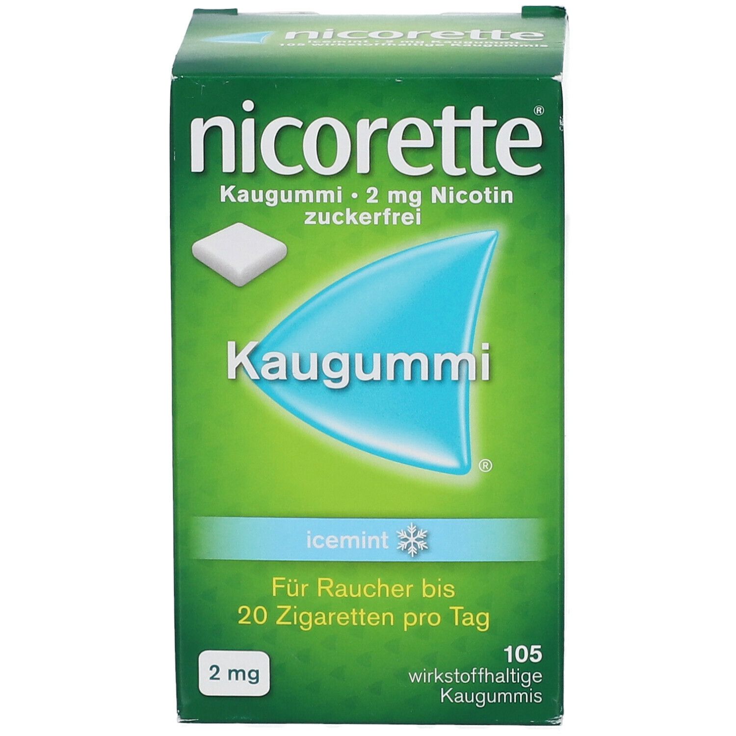 nicorette® Kaugummi icemint mit 2 mg Nikotin