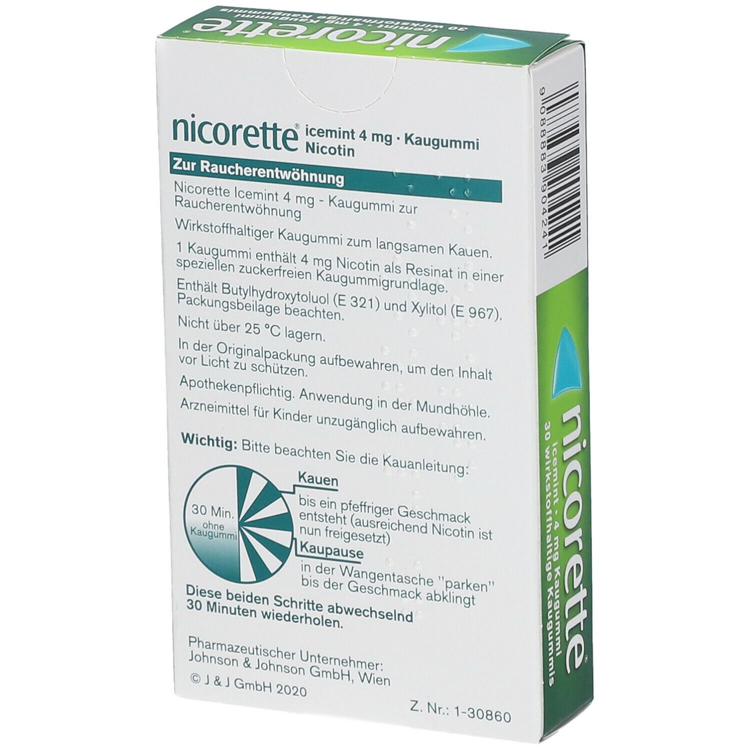nicorette® Kaugummi icemint 4mg