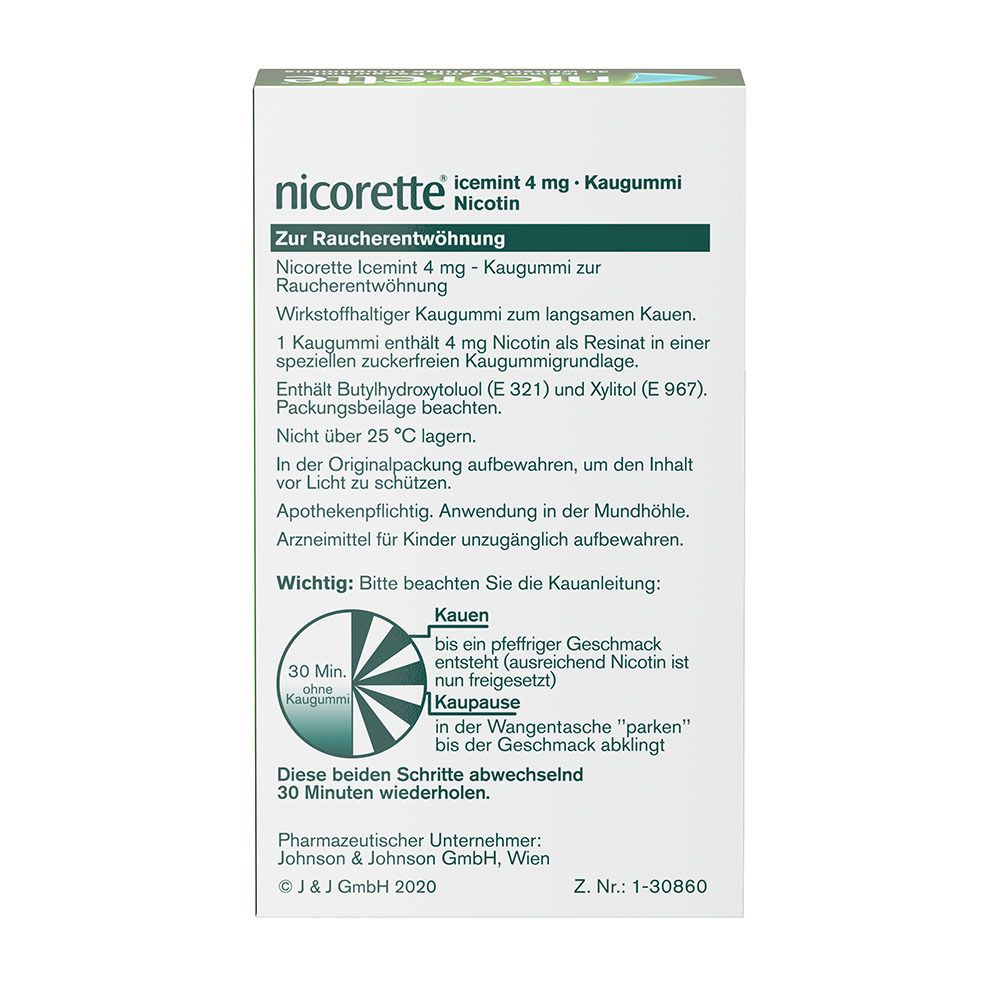 nicorette® Kaugummi icemint 4mg