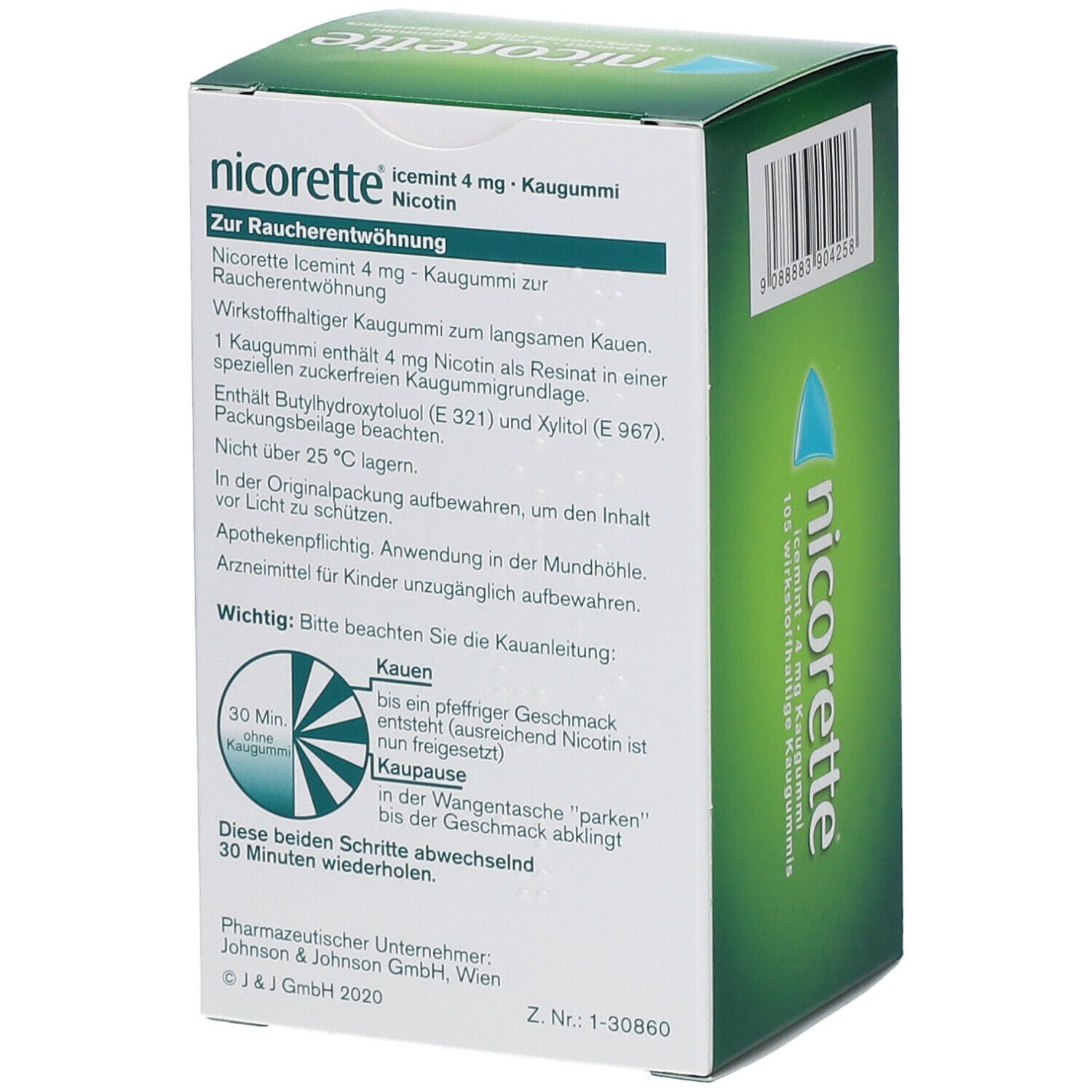 nicorette® Kaugummi icemint 4mg