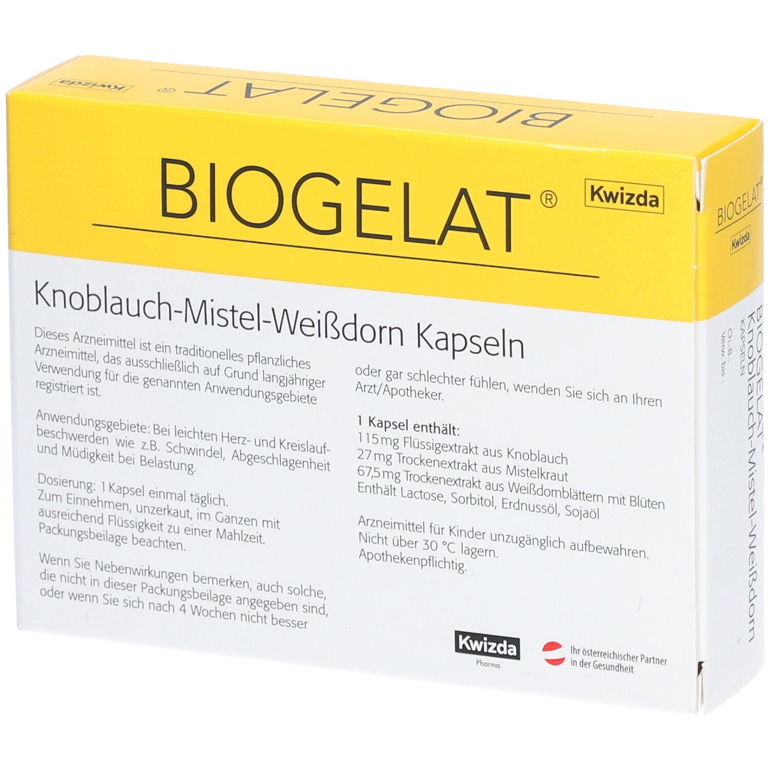 BIOGELAT® Knoblauch-Mistel-Weißdorn Kapseln