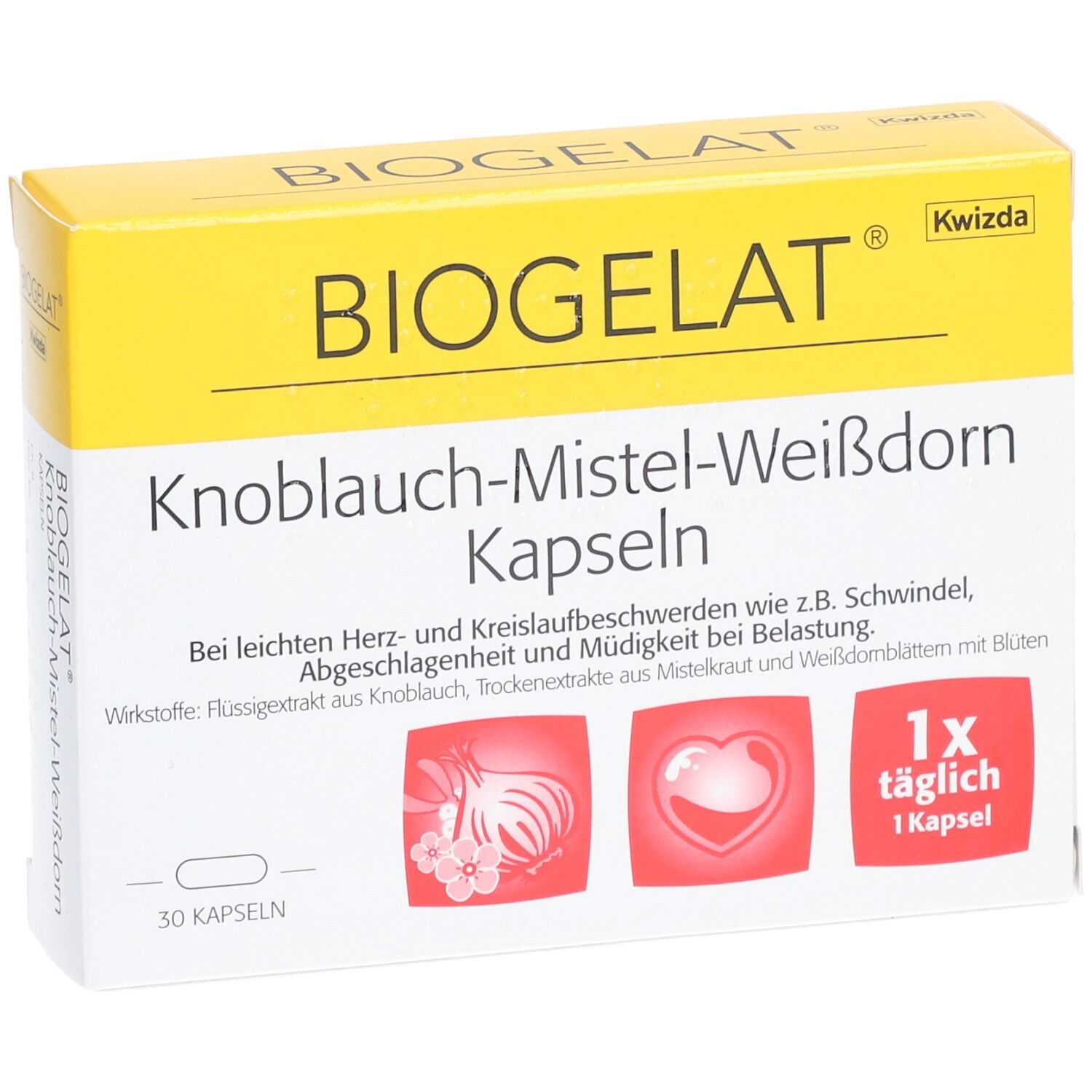 BIOGELAT® Knoblauch-Mistel-Weißdorn Kapseln