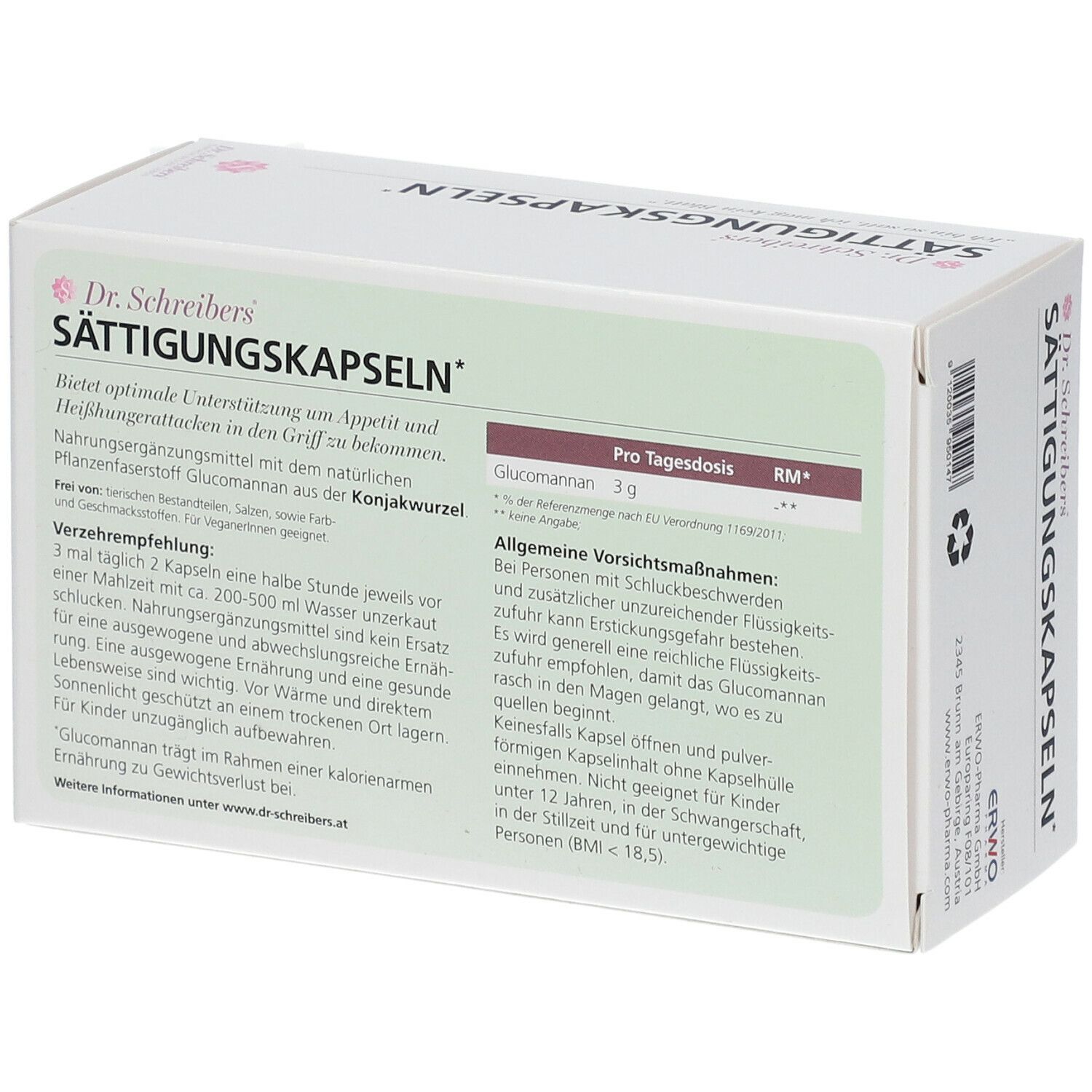 Dr. Schreibers® Sättigungskapseln