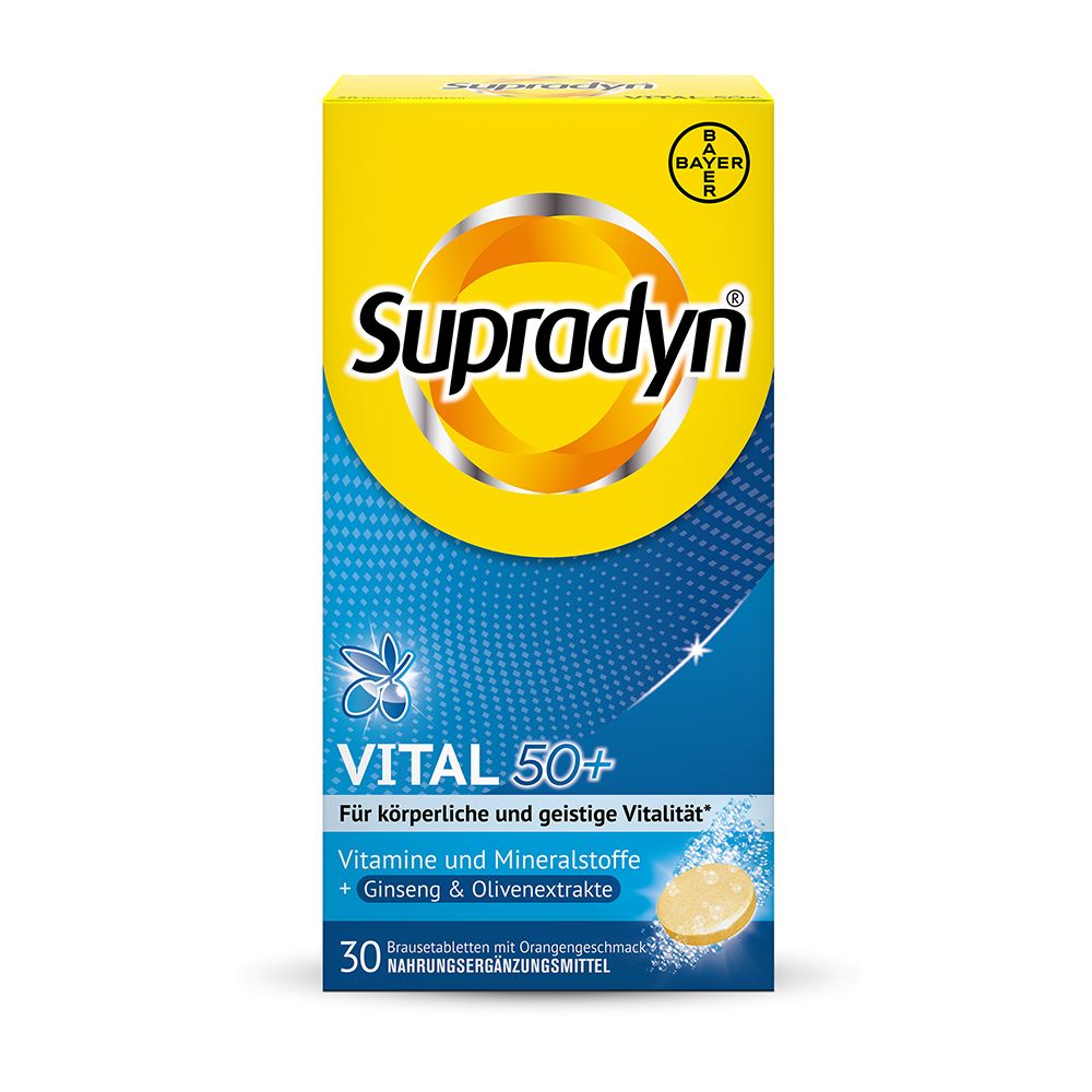 Supradyn® VITAL 50+ Brausetabletten Multivitaminpräparat für körperliche und geistige Vitalität ab 50 Jahren