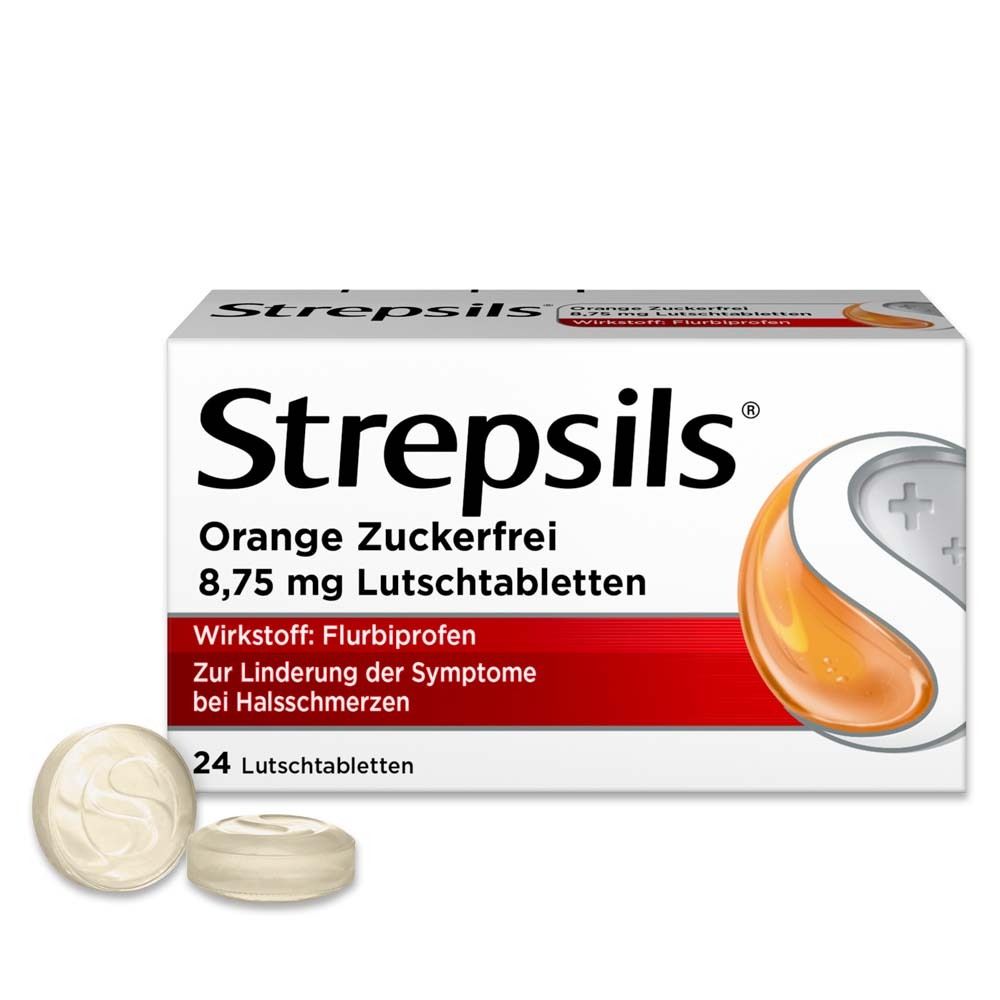 Strepsils® Zuckerfrei Halstabletten - Bei starken Halsschmerzen und Schluckbeschwerden