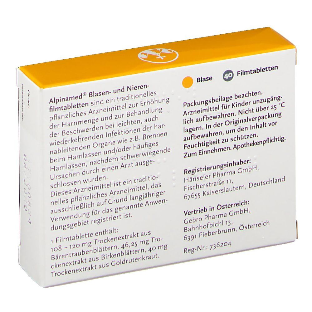 Alpinamed® Blasen- und Nierenfilmtabletten