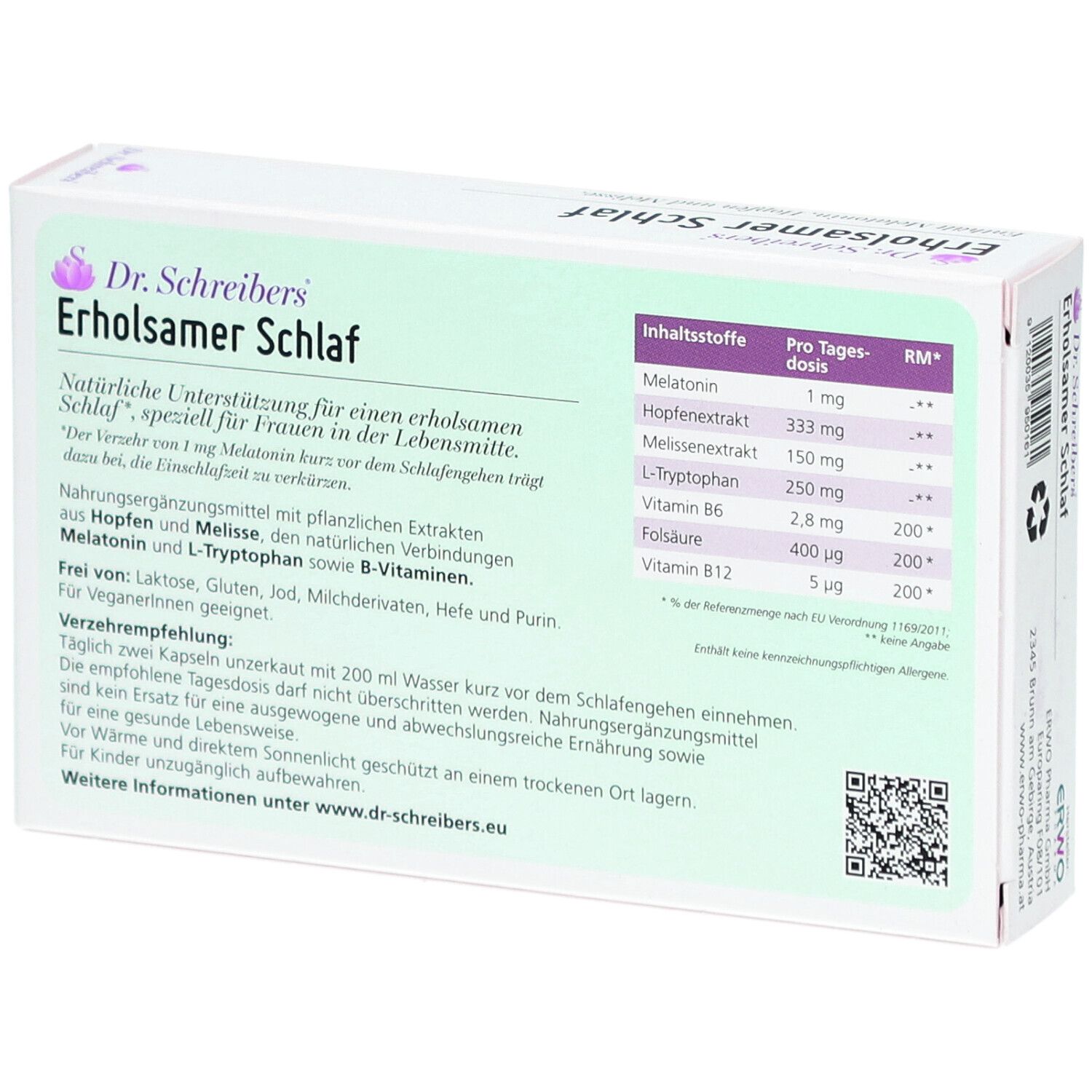 Dr. Schreibers® ERHOLSAMER SCHLAF