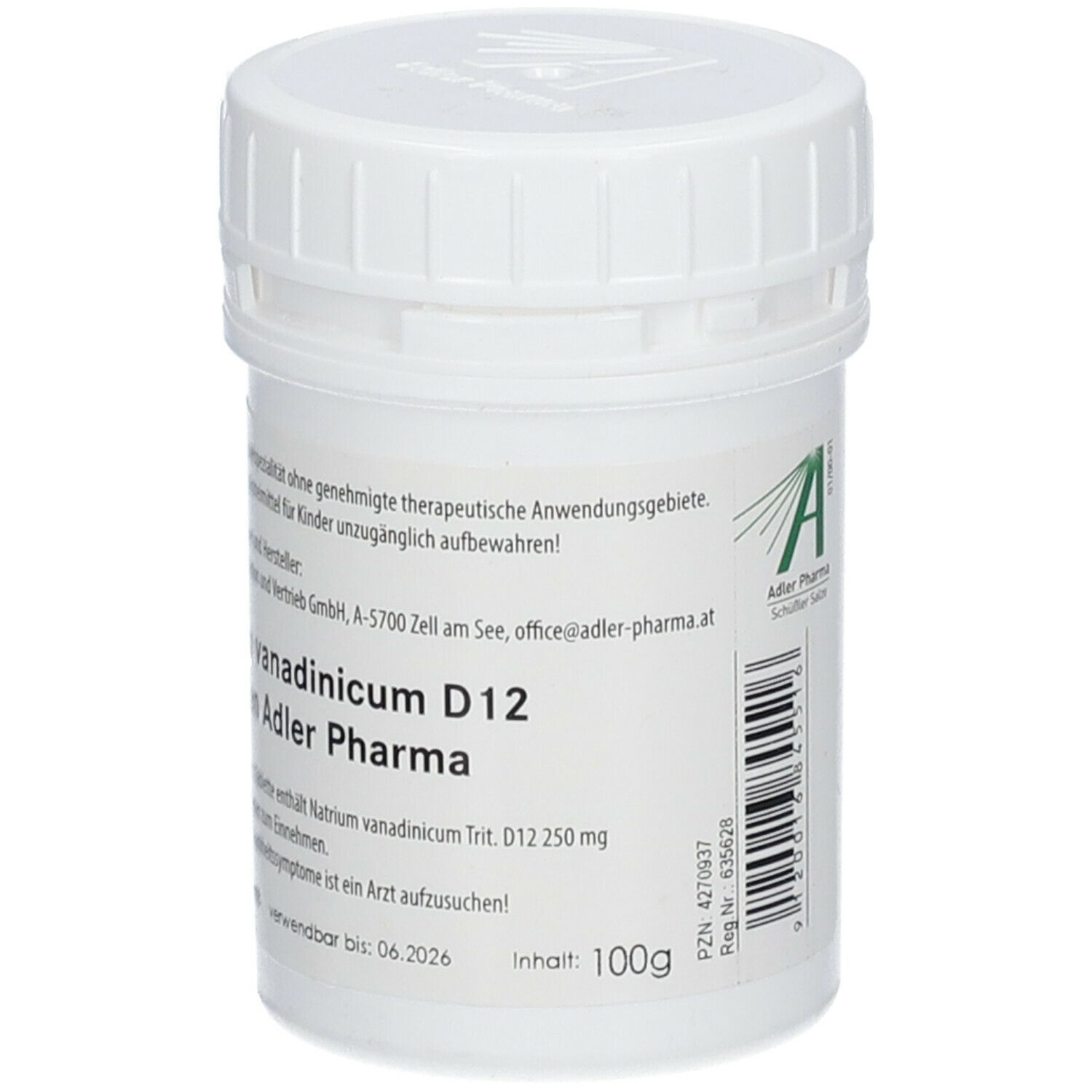 Adler Schüssler Salze Nr. 28 Natrium vanadinicum D12