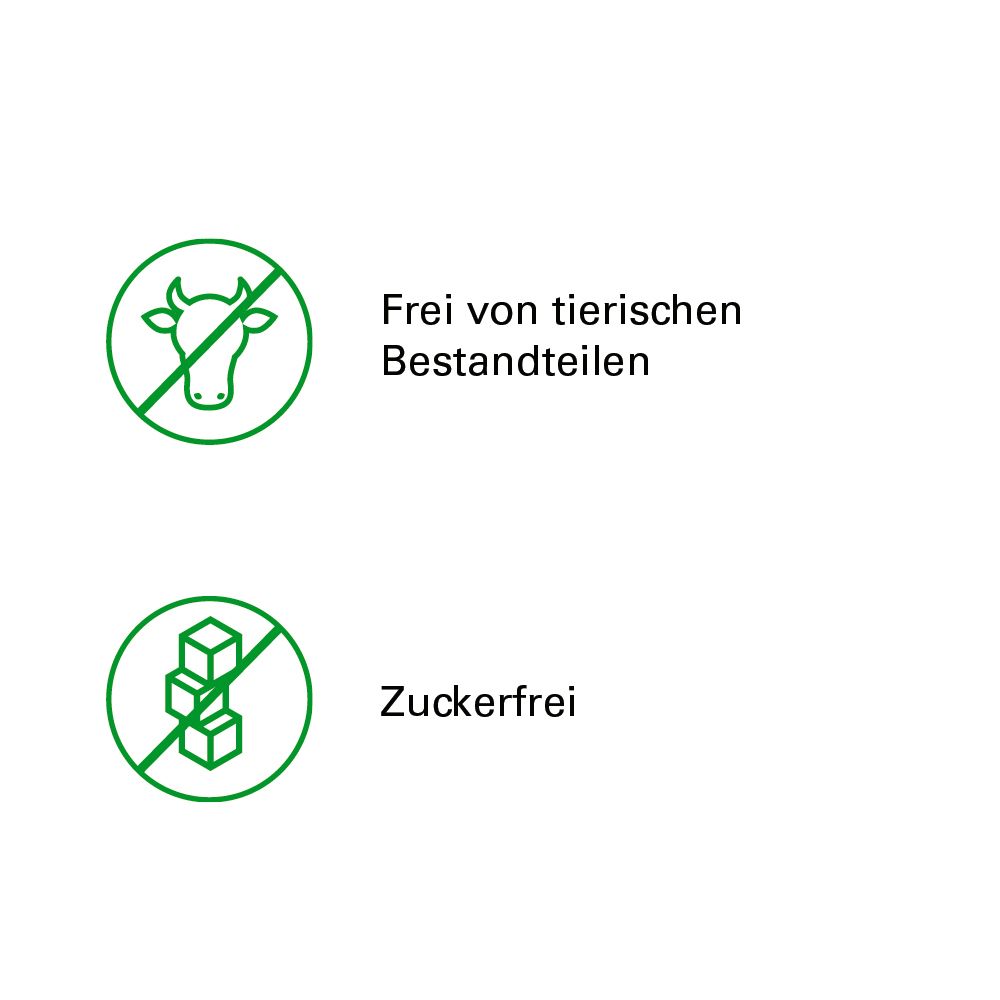 GeloRevoice Halstabletten: Frei von tierischen Bestandteilen, zuckerfrei.