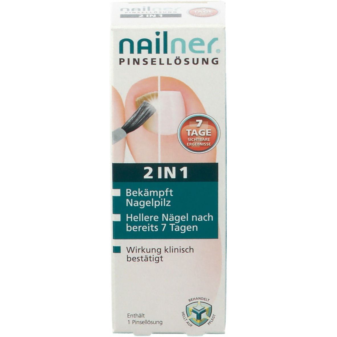 Nailner 2 in 1 Nagelpilz Pinsellösung für gesündere, hellere Nägel